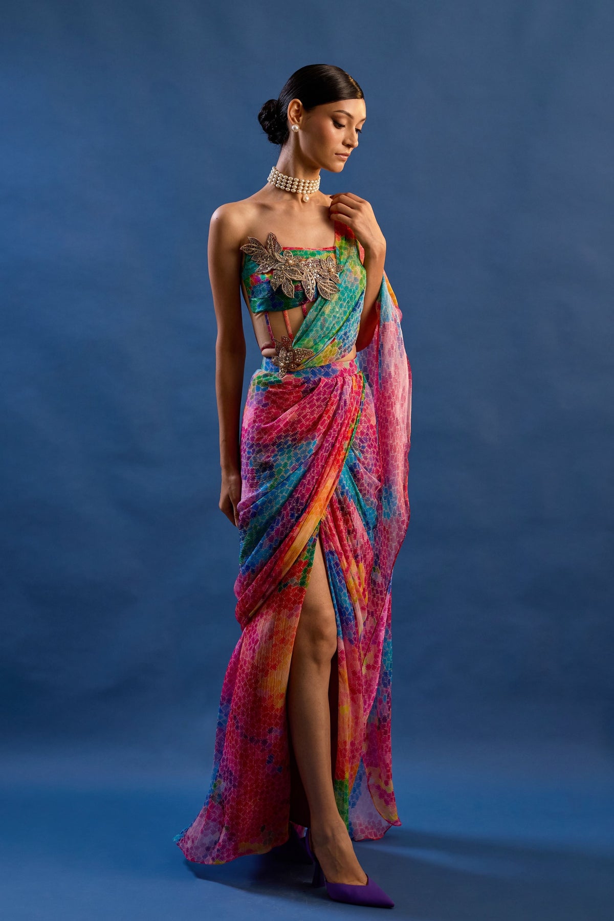 Rio Draped Saree Set