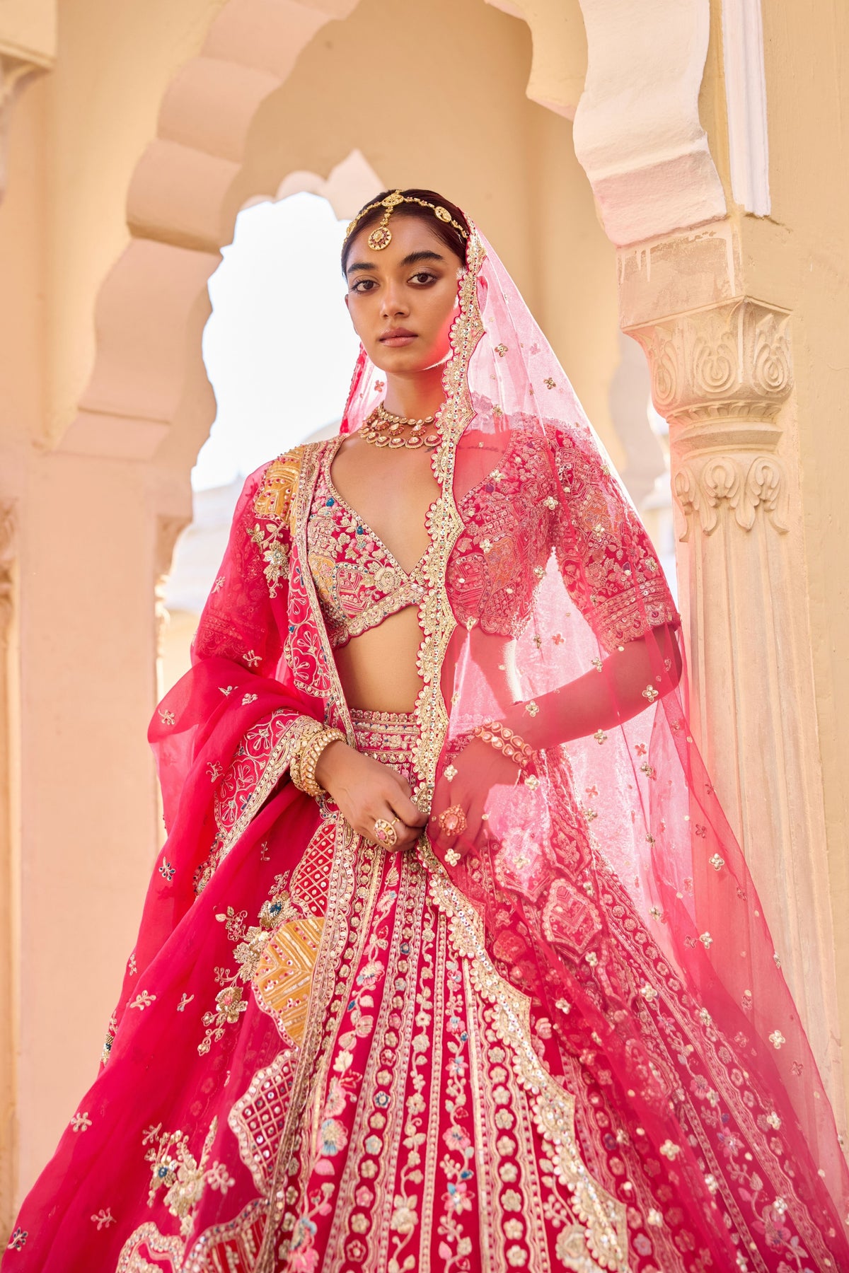 Ruby Bridal Lehenga Set
