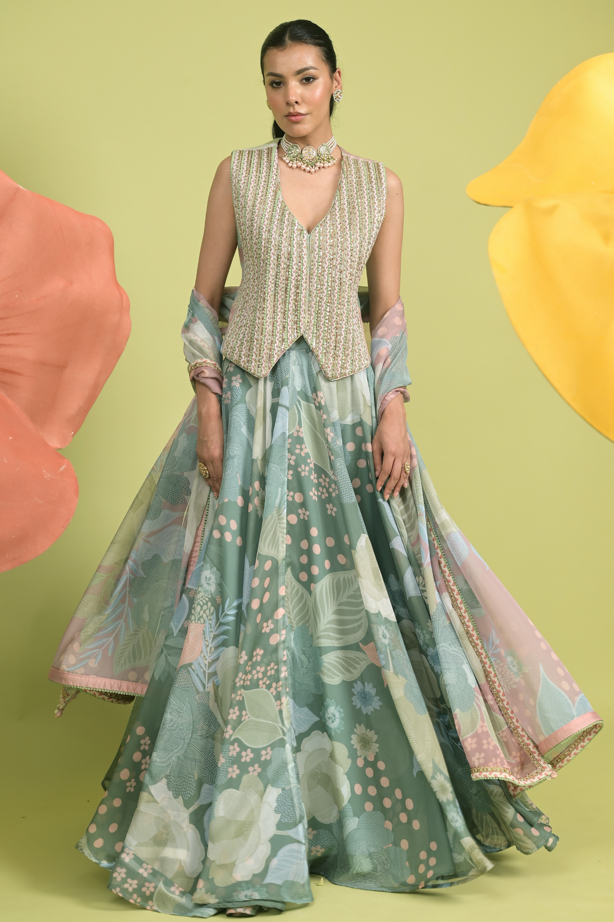 Meadow Luxe Lehenga Set