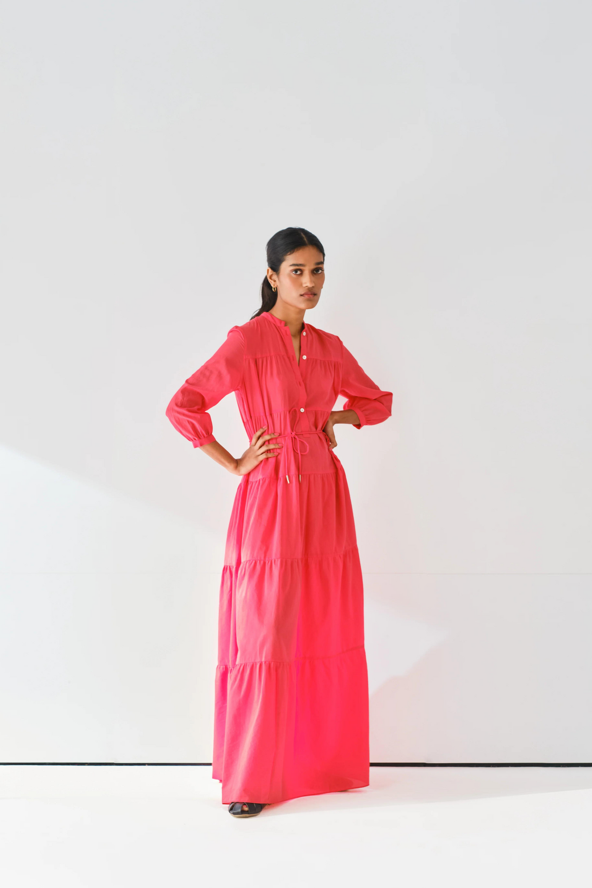 Nimrat Loose-fit Tiered Dress