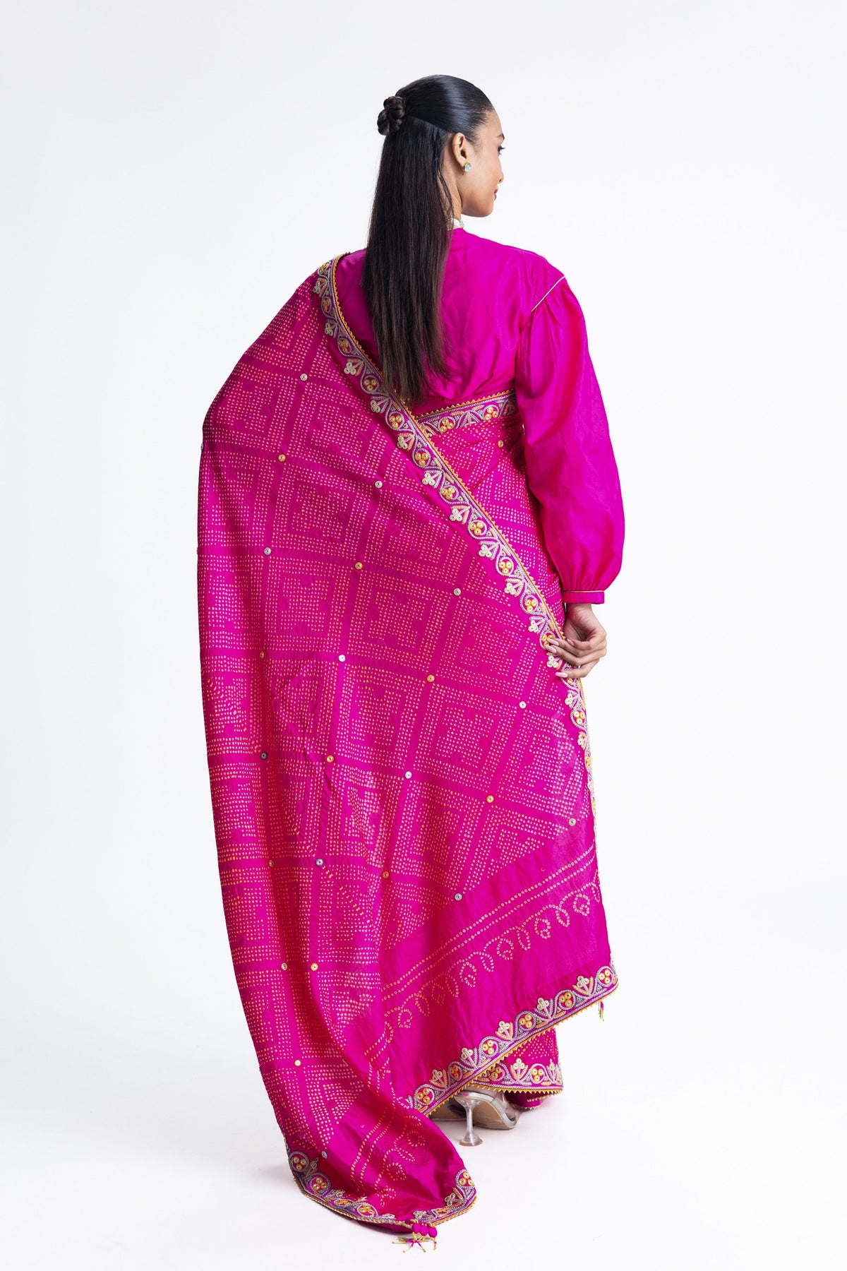Rani French Knot Saree