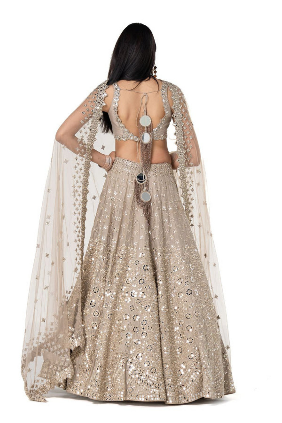Mirror Embellished Lehenag Set