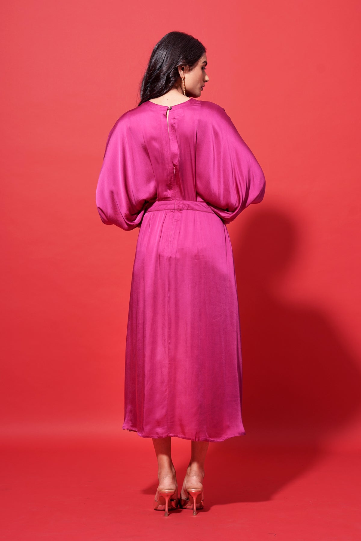 Elena Dark Pink Dress