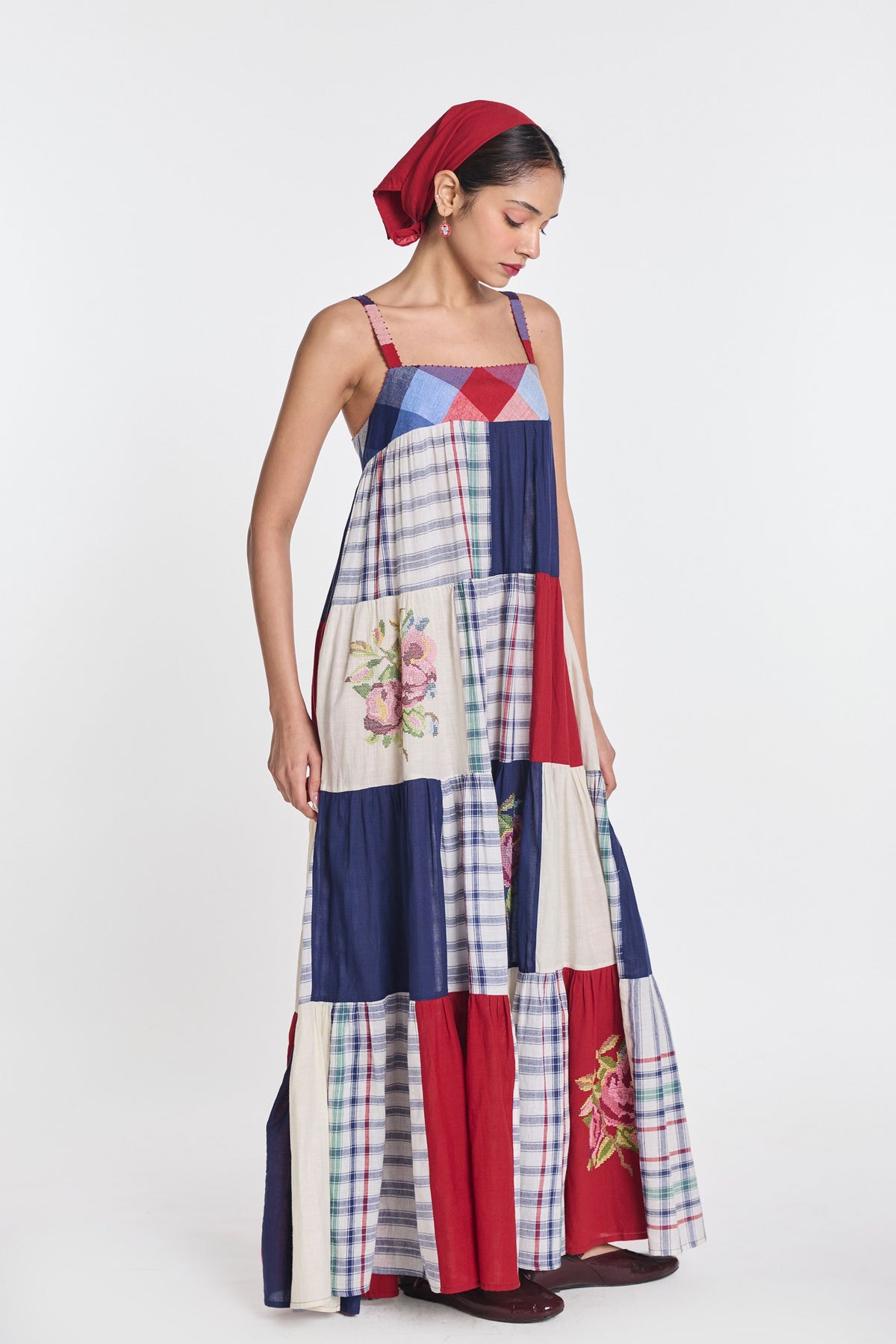 Rafflesia Patchwork Maxi Dress