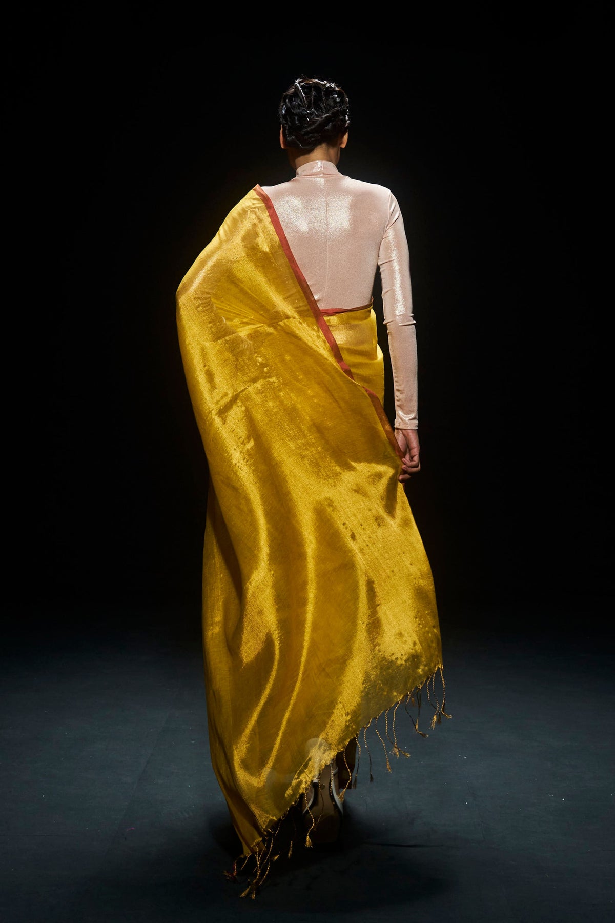 Yellow Tissue Saree