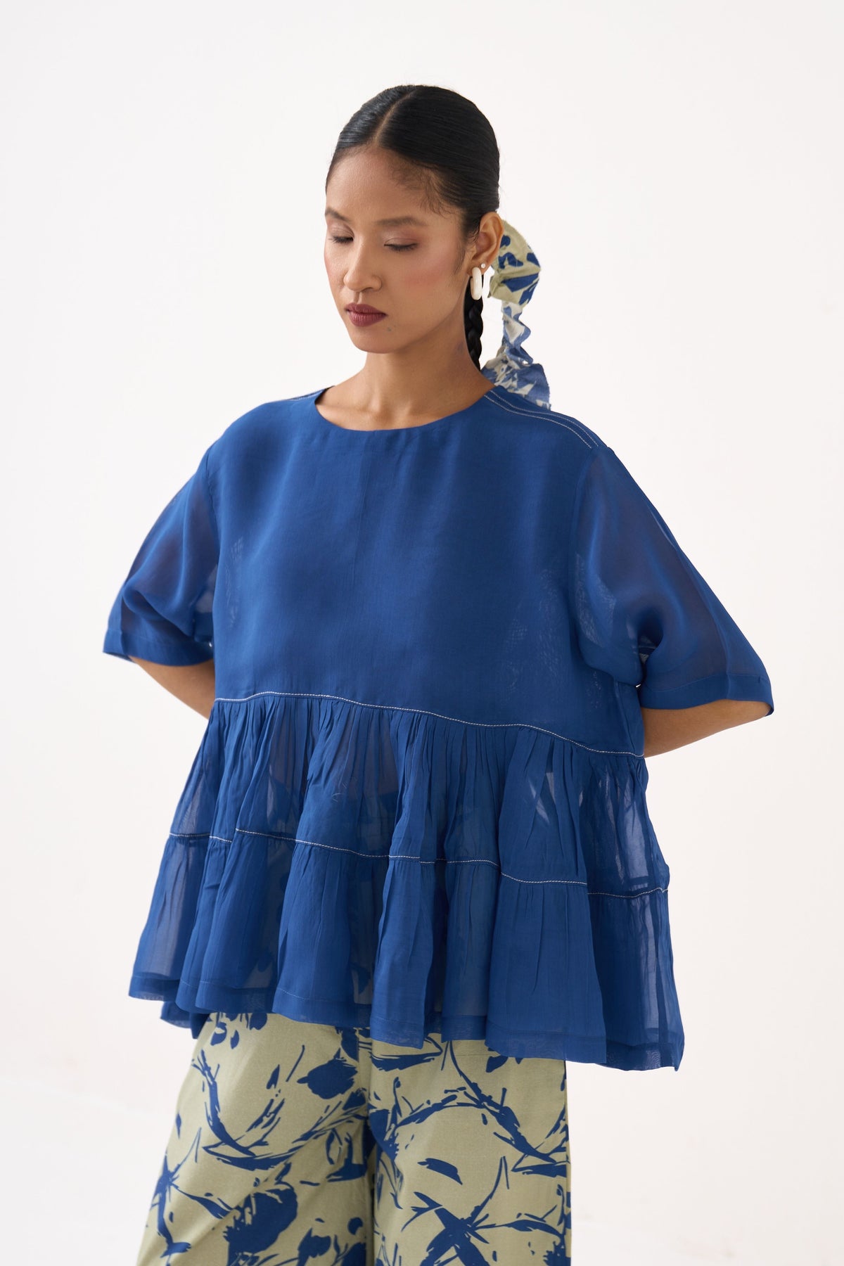 Printed Wide Leg Broad Bottom