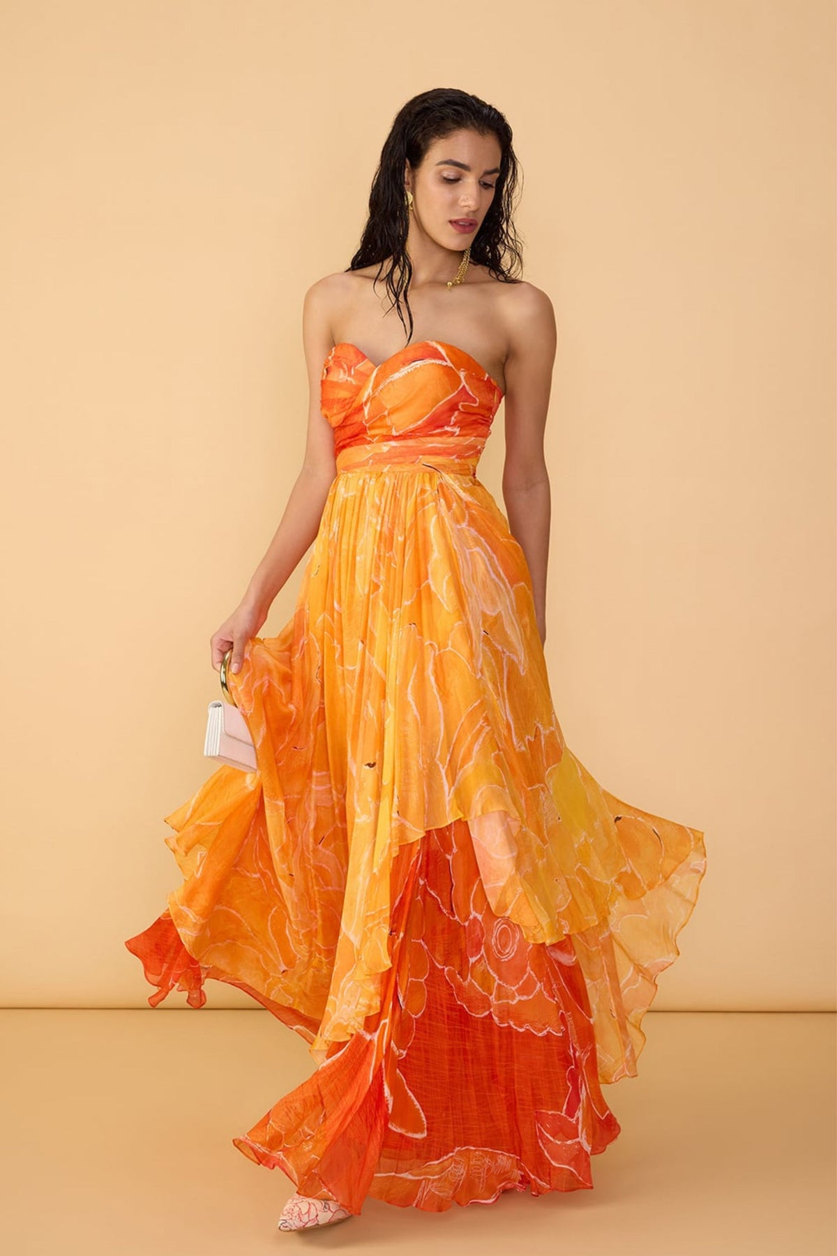 Orange Ombre Amora Dress