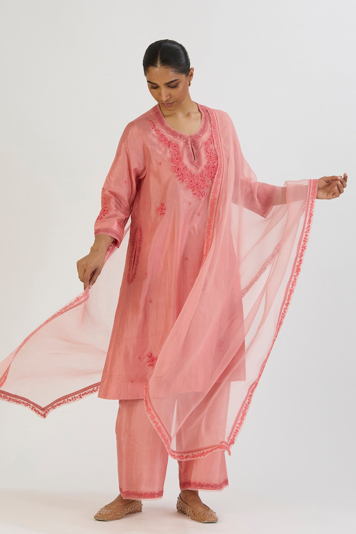 Pink Ojaswi Kurta and Pant
