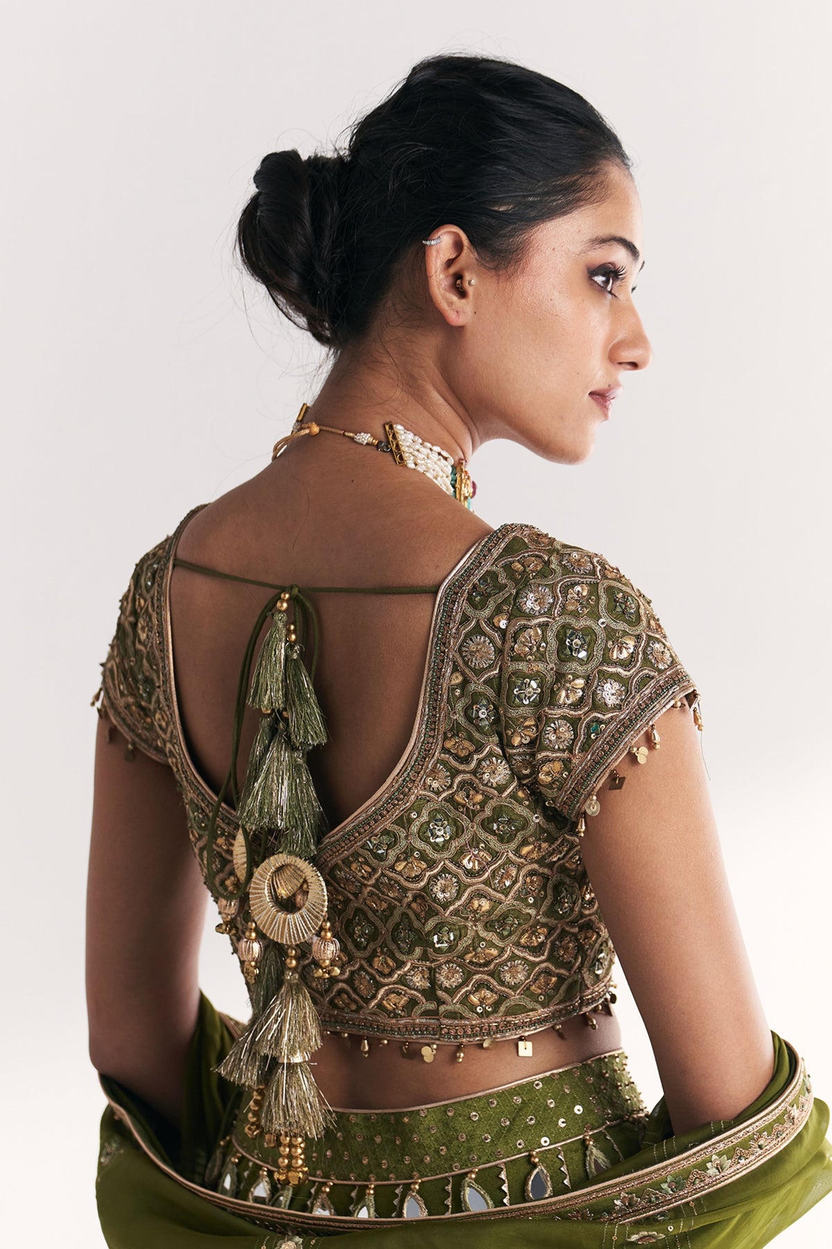 Rangoli Green Lehenga Set