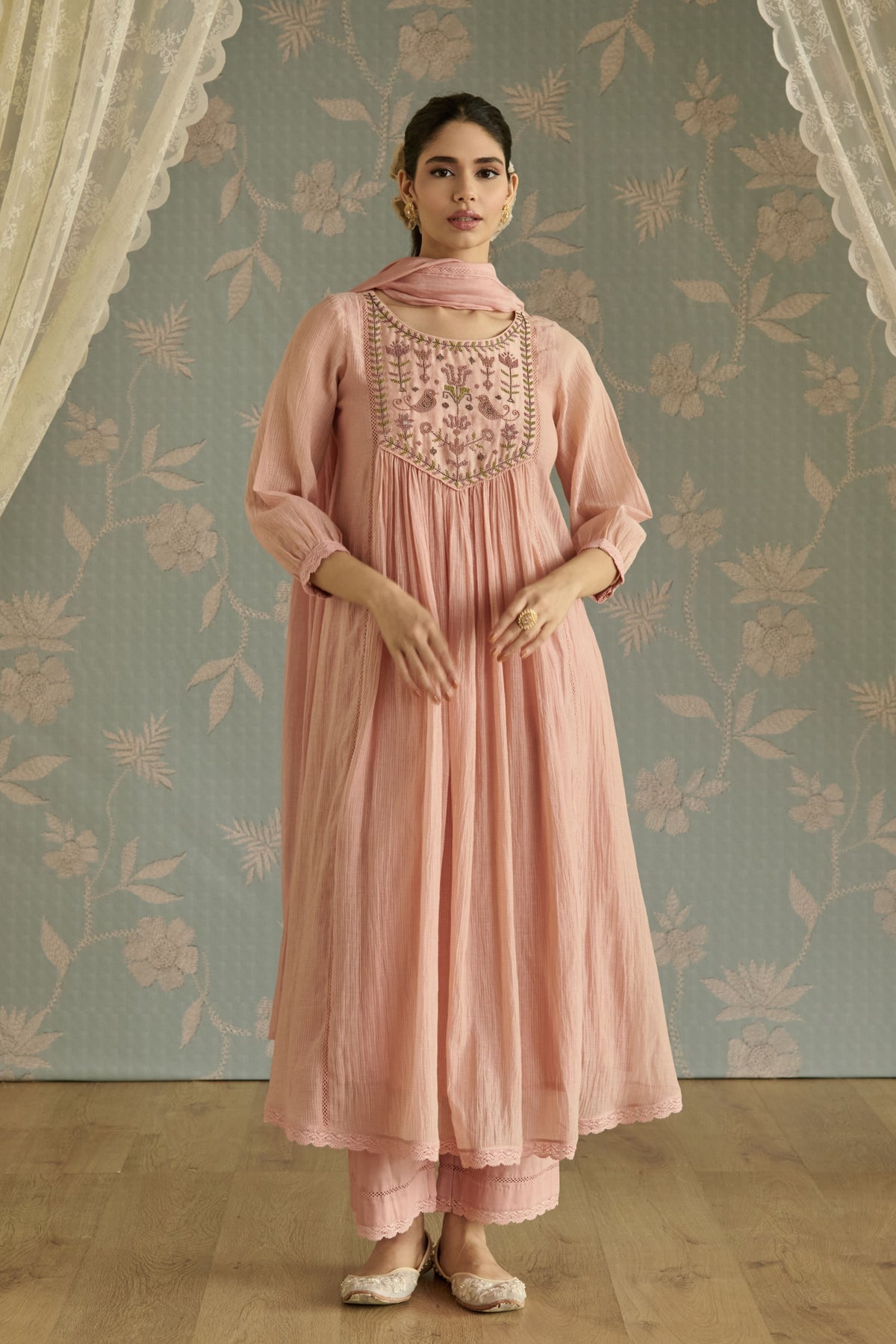 Pink Fiza Kurta Set