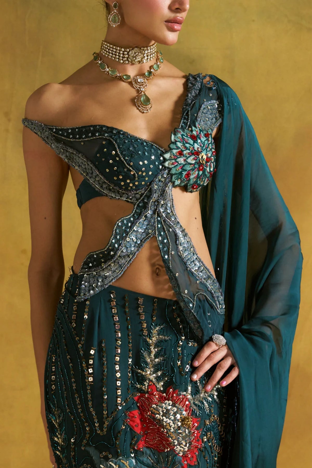 Sholon Si Fishcut Lehenga Set