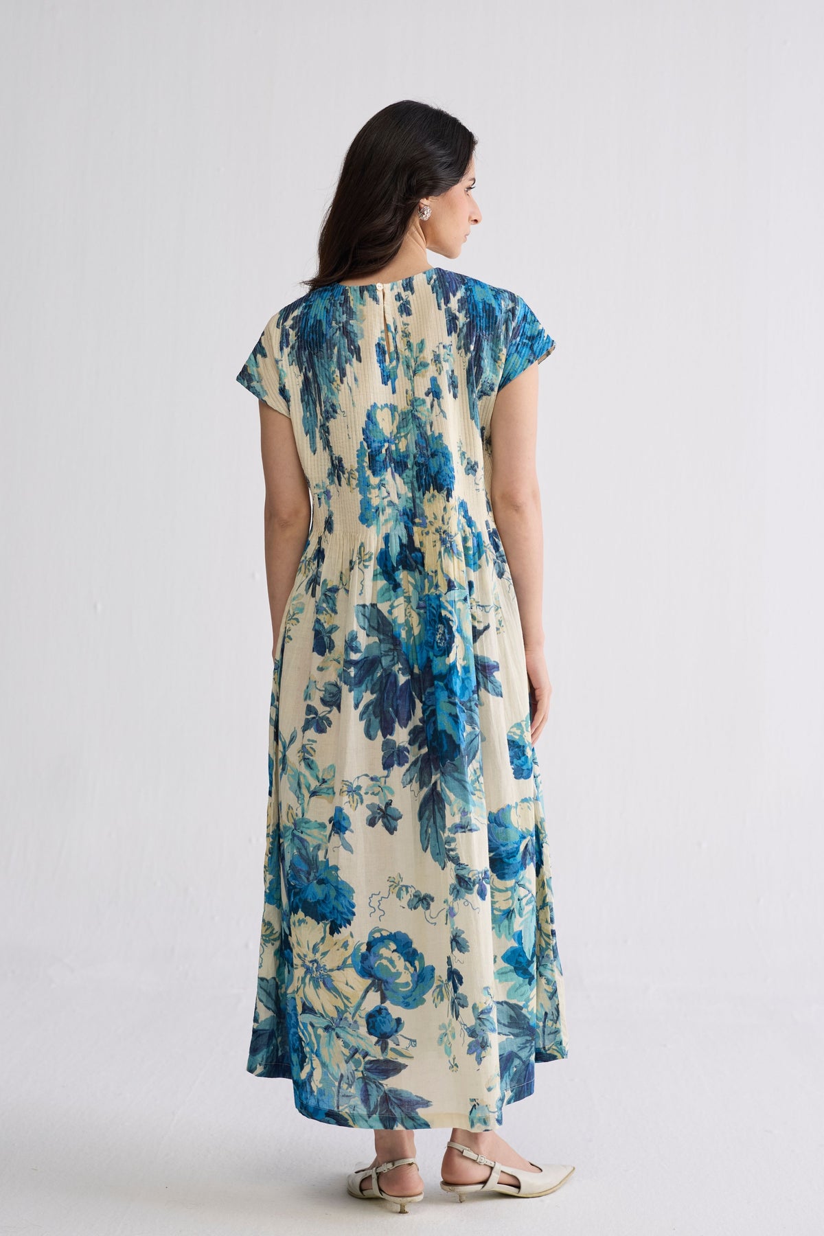 Royal Paradise Pintucks Dress