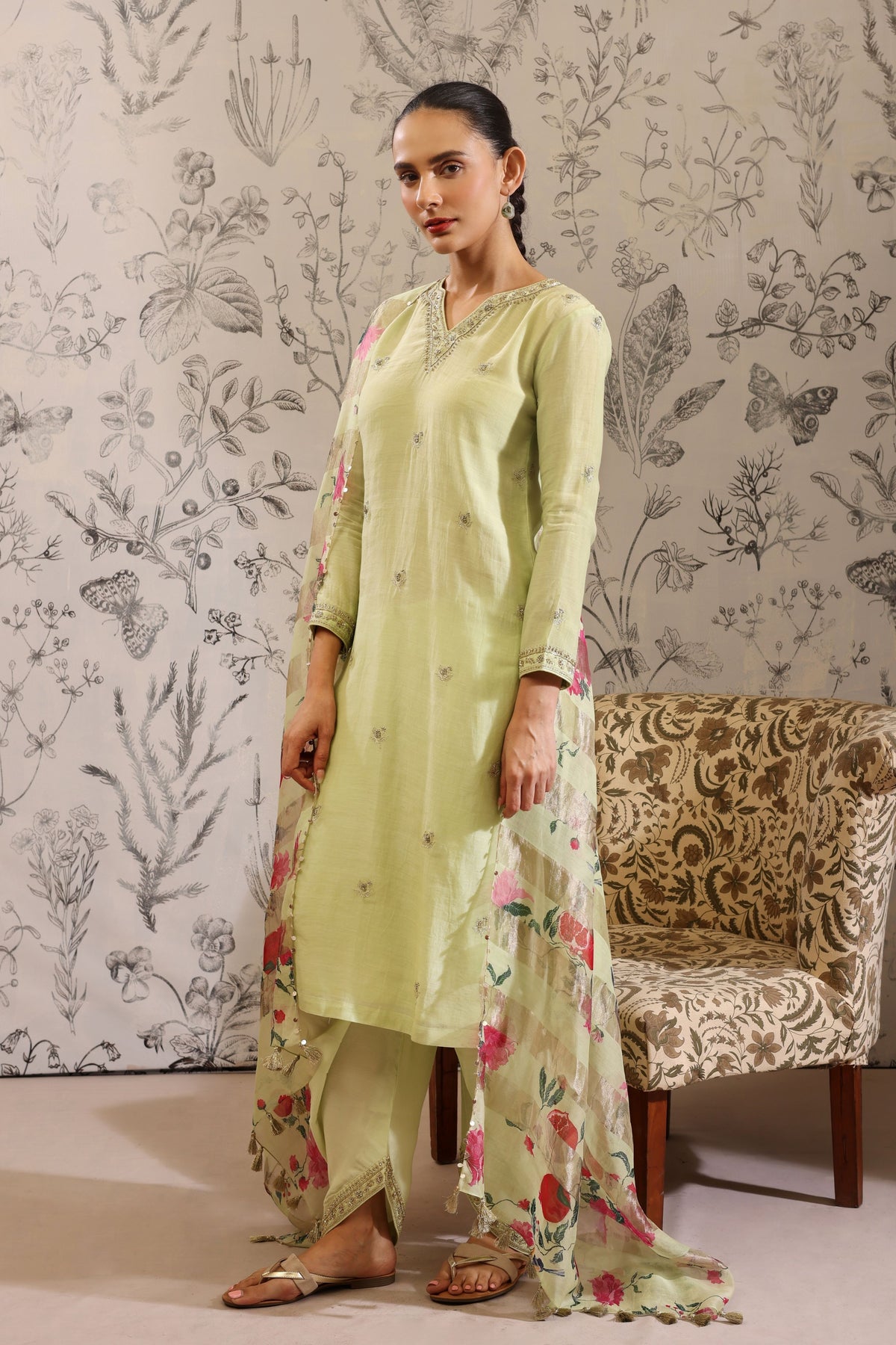 Anaar Green Kurta Set