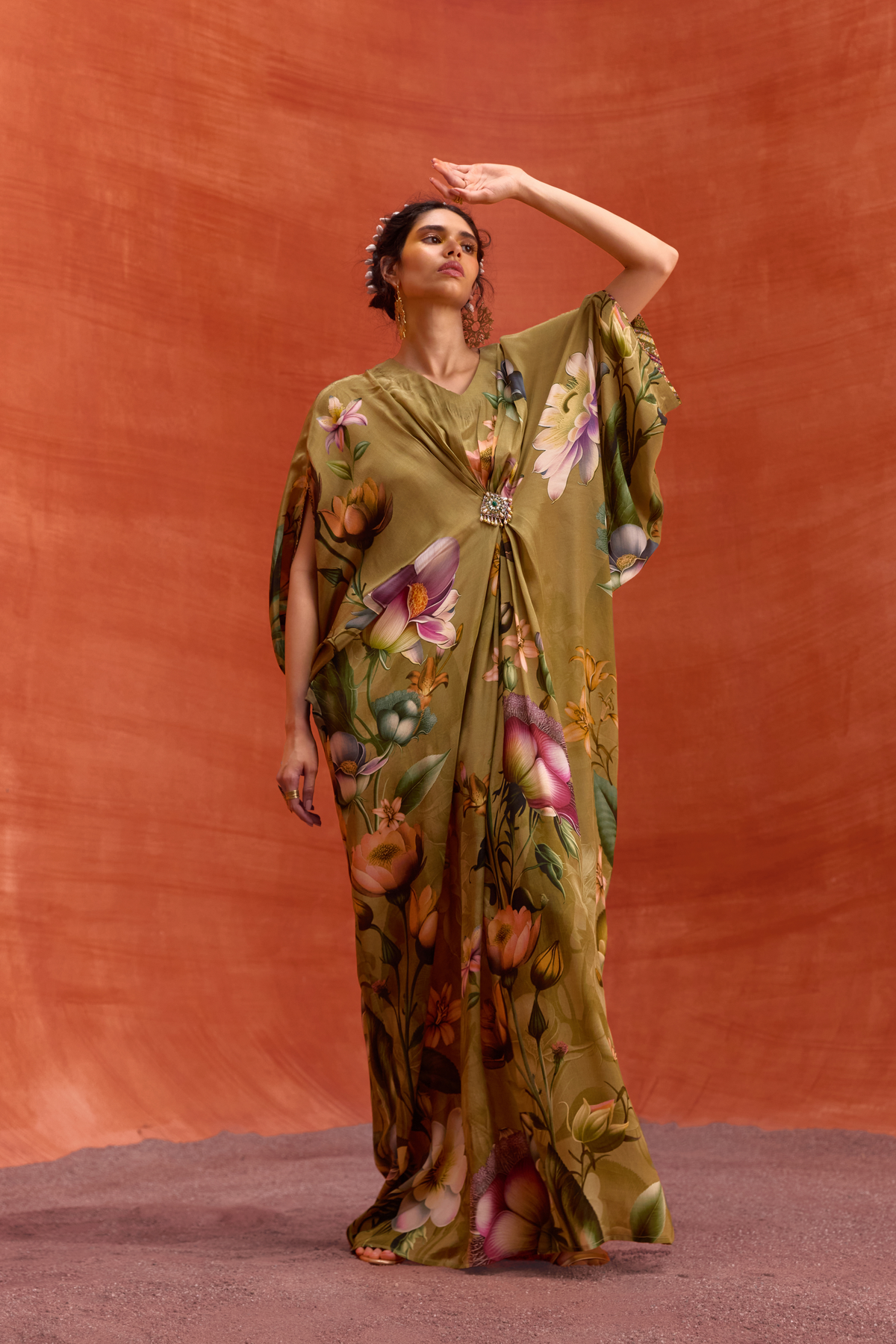 Khakhi Maisha Kaftan