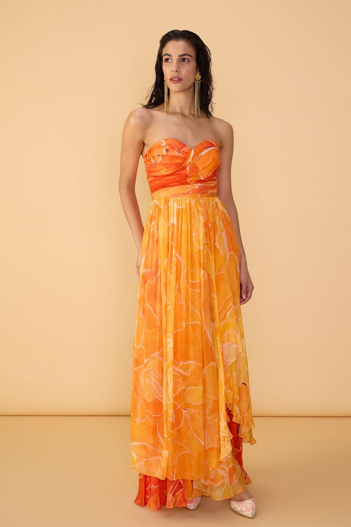 Orange Ombre Amora Dress