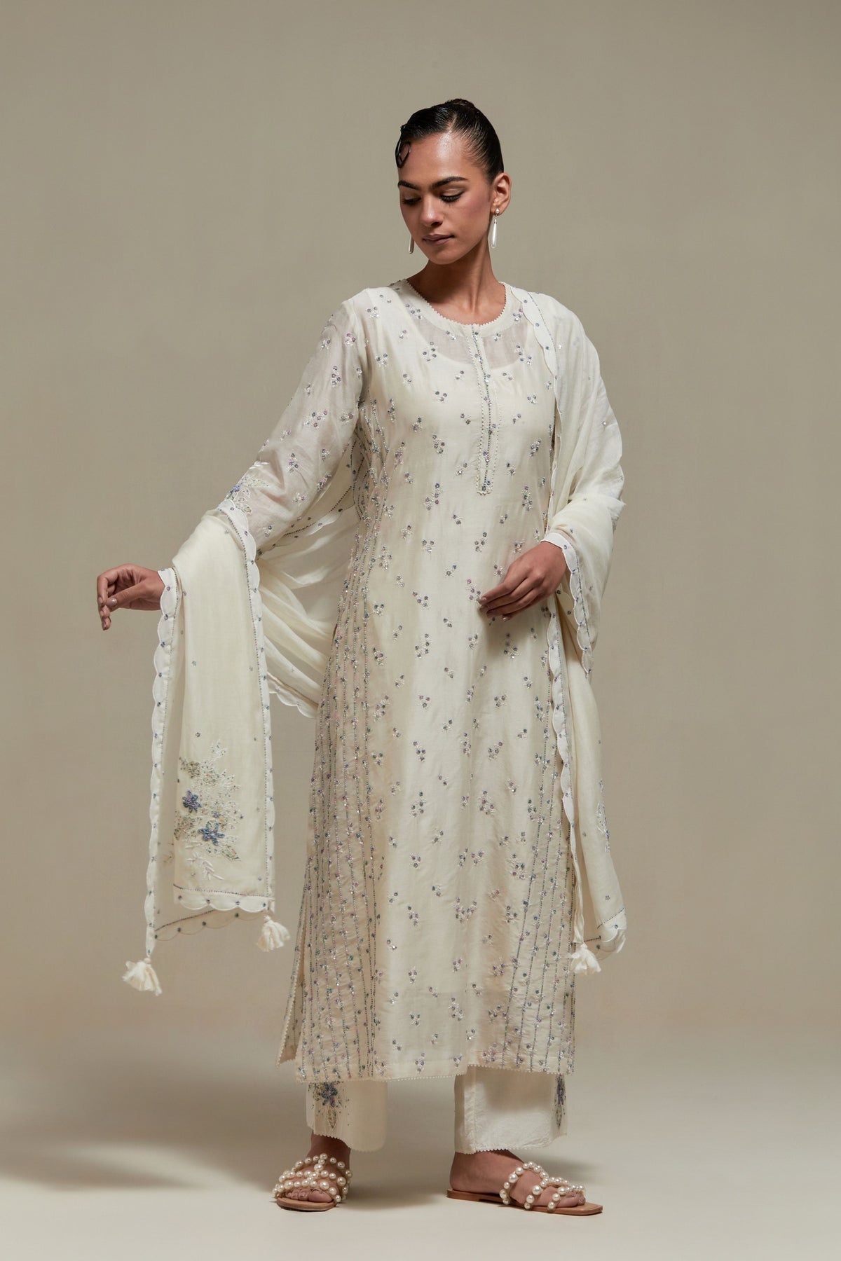 Blue Silk Kurta And Pants