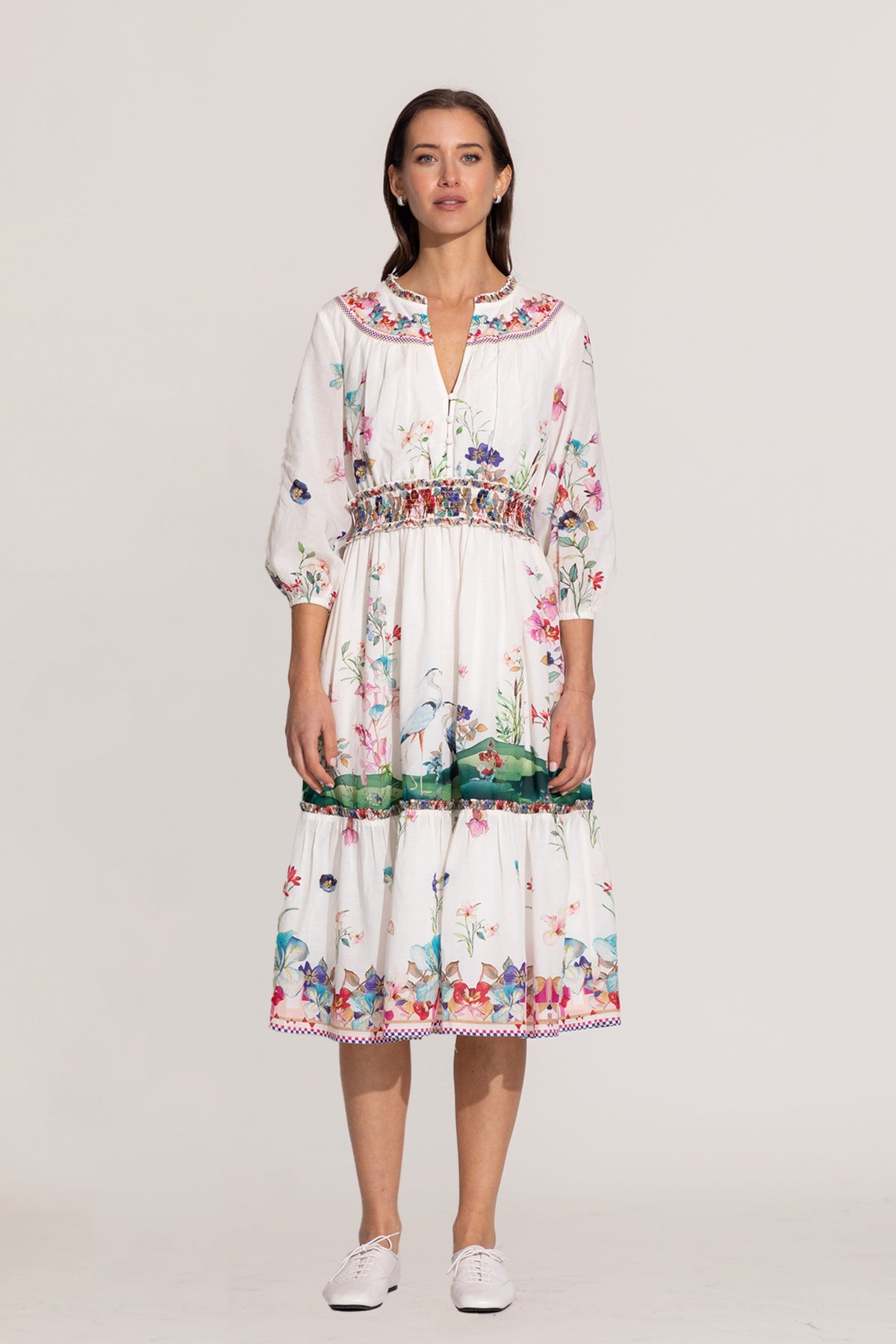 Ivy Tier Midi Dress