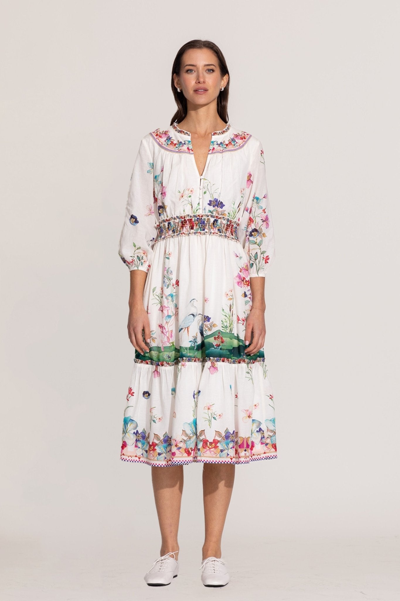 Ivy Tier Midi Dress - Ranna Gill - Elahe