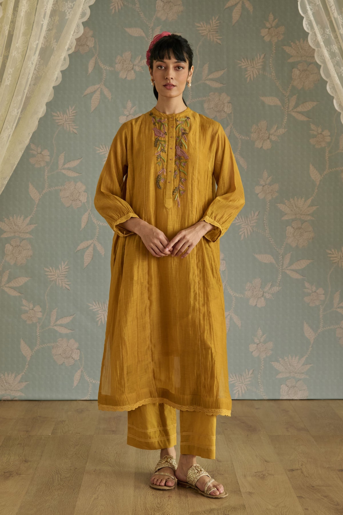 Yellow Zehra Co-ord Set