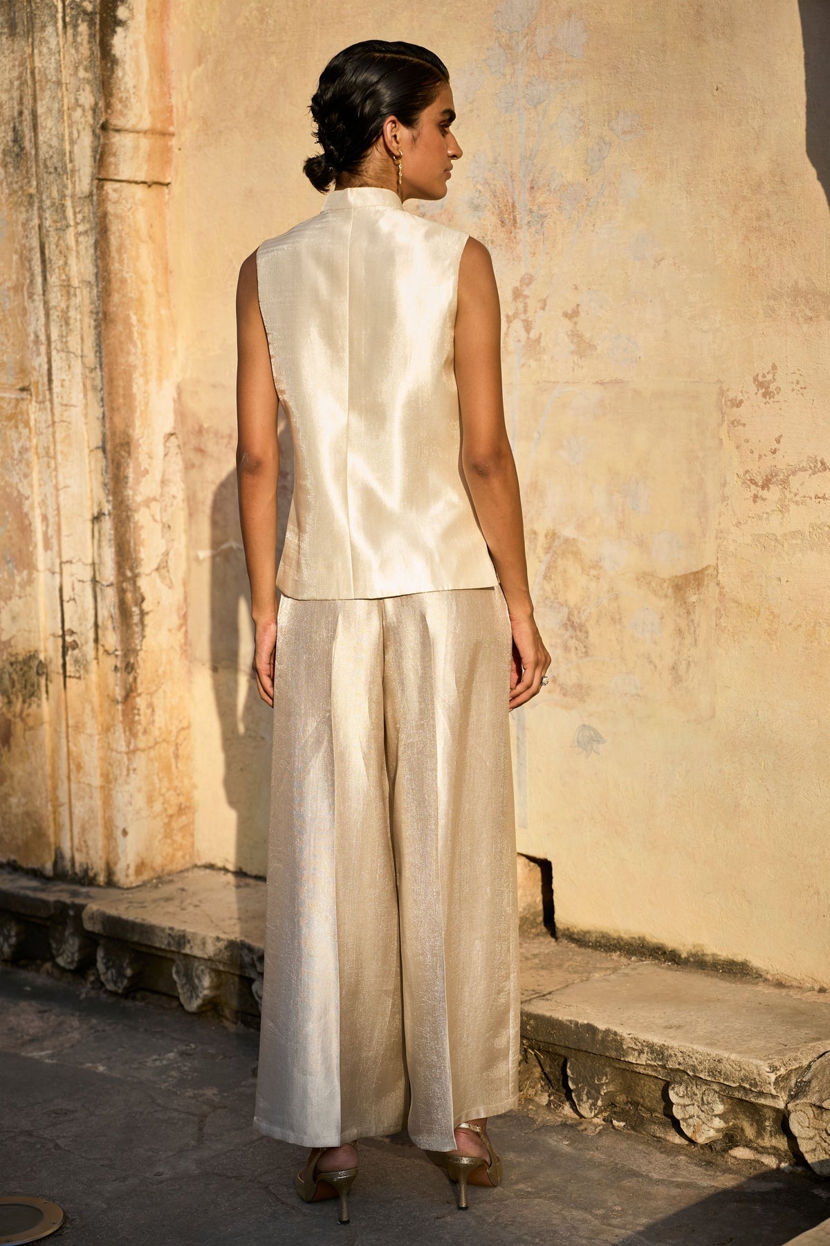 Dramatic Matte Ivory Co-ord Set
