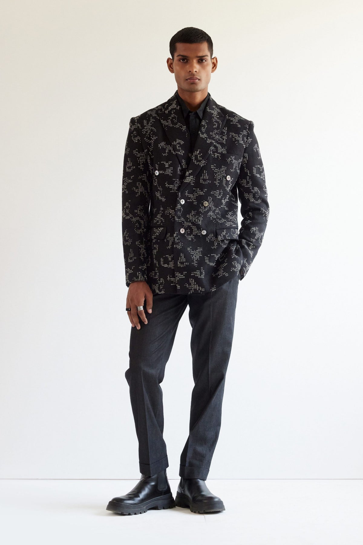 Camo Block Embroidered Db Blazer