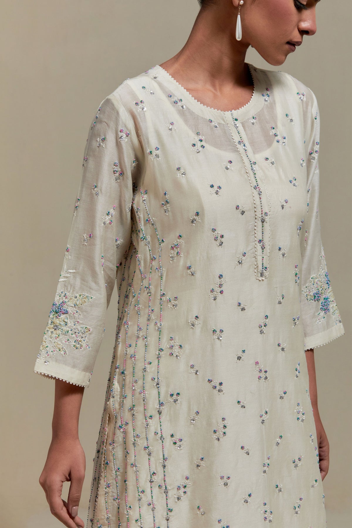 Blue Silk Kurta Set