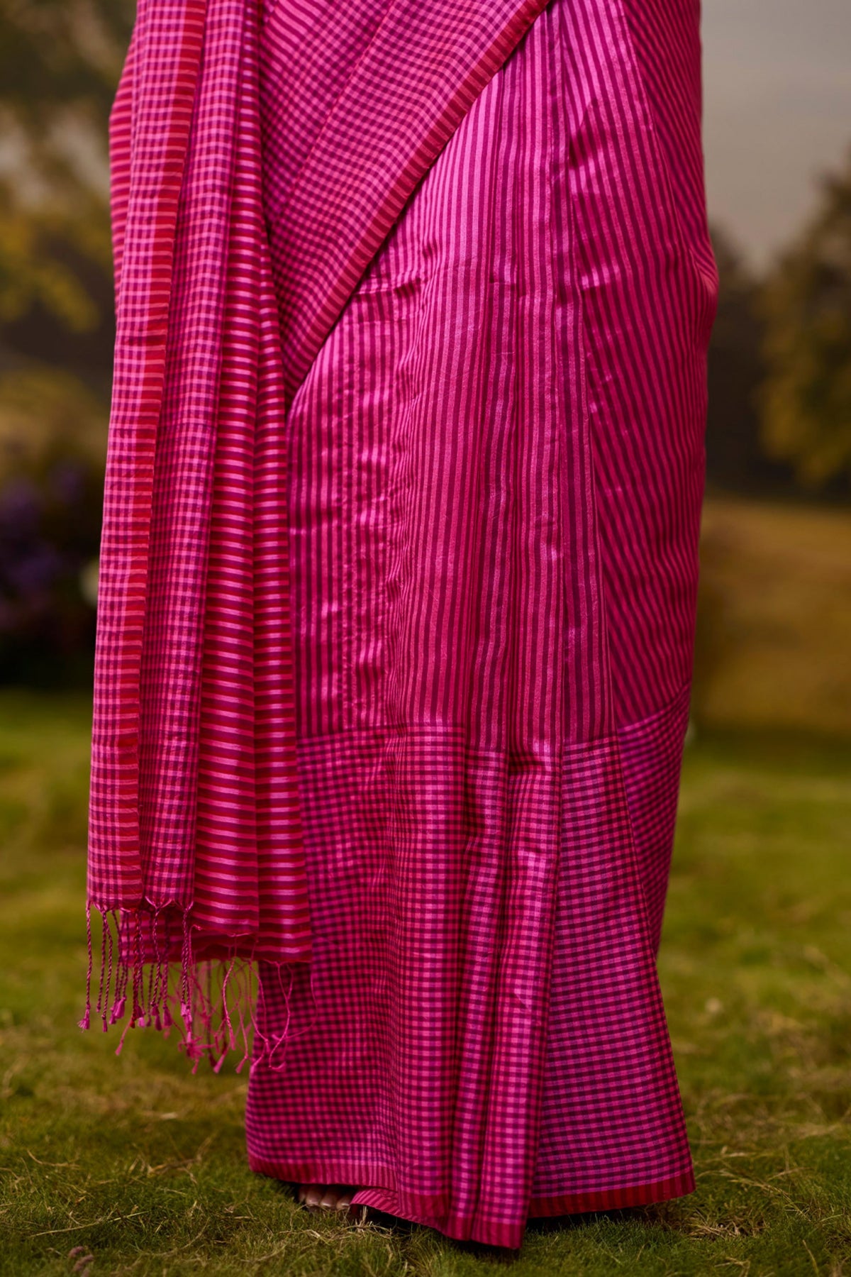 Rhythm n Rhyme Pink Saree