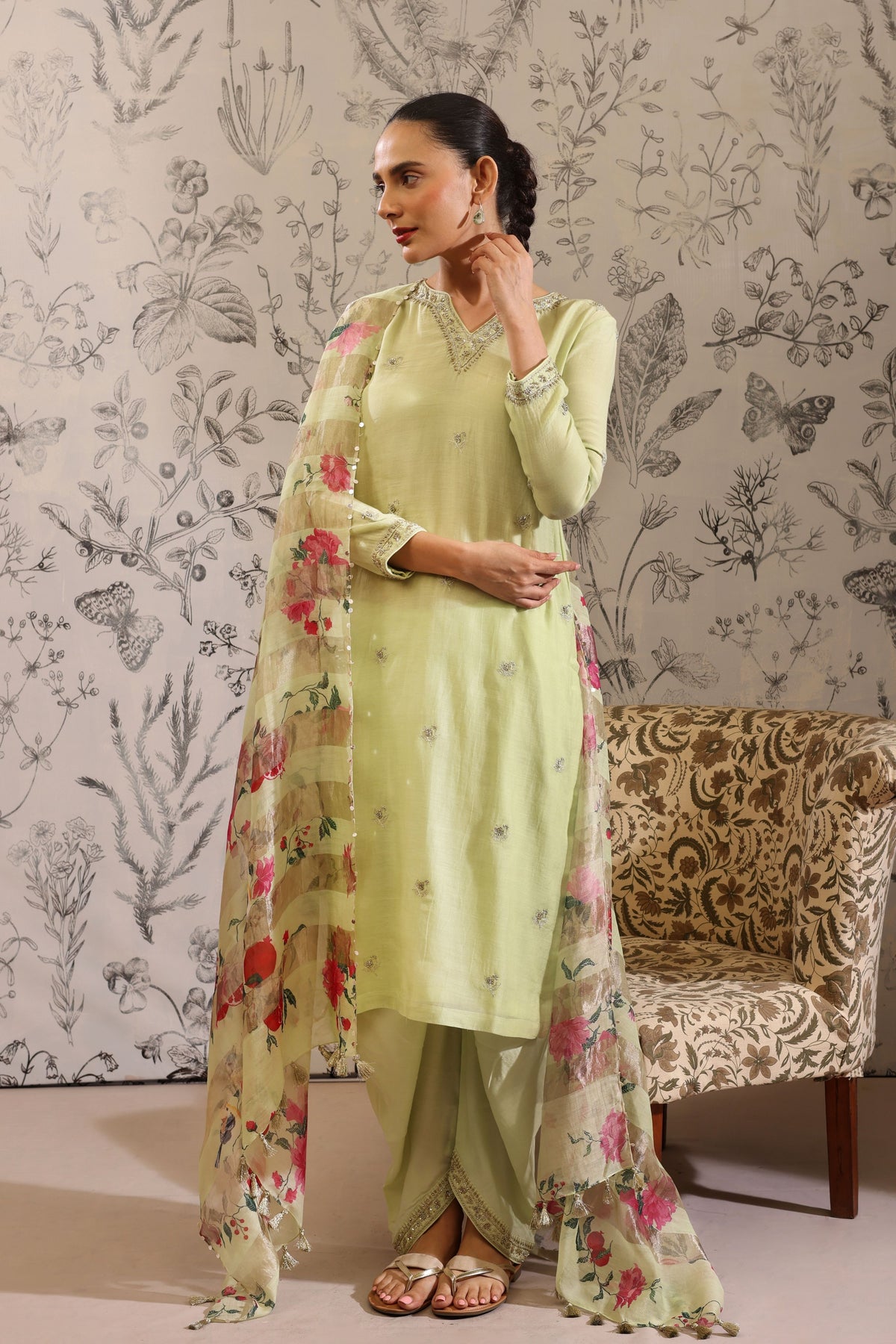 Anaar Green Kurta Set