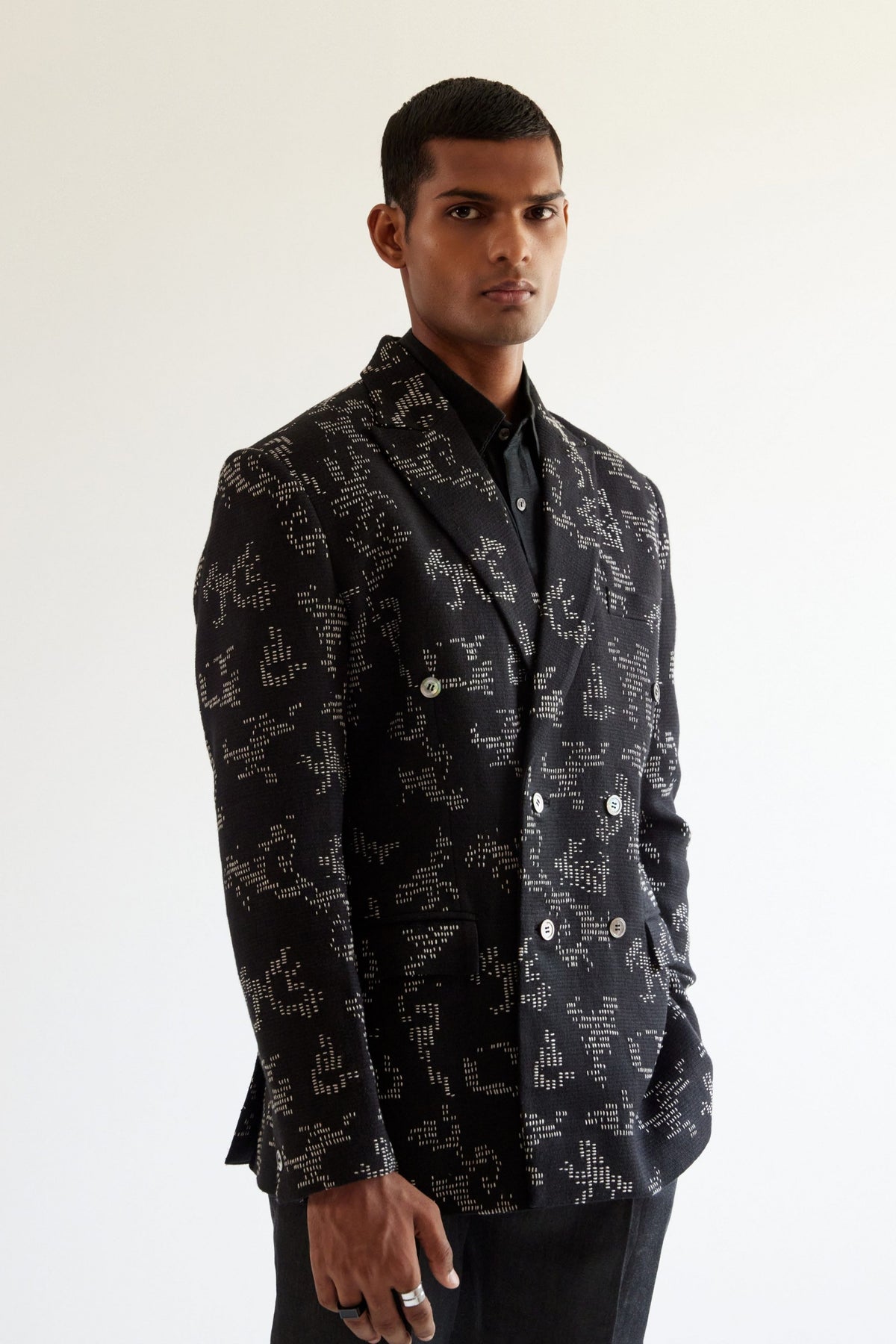 Camo Block Embroidered Db Blazer