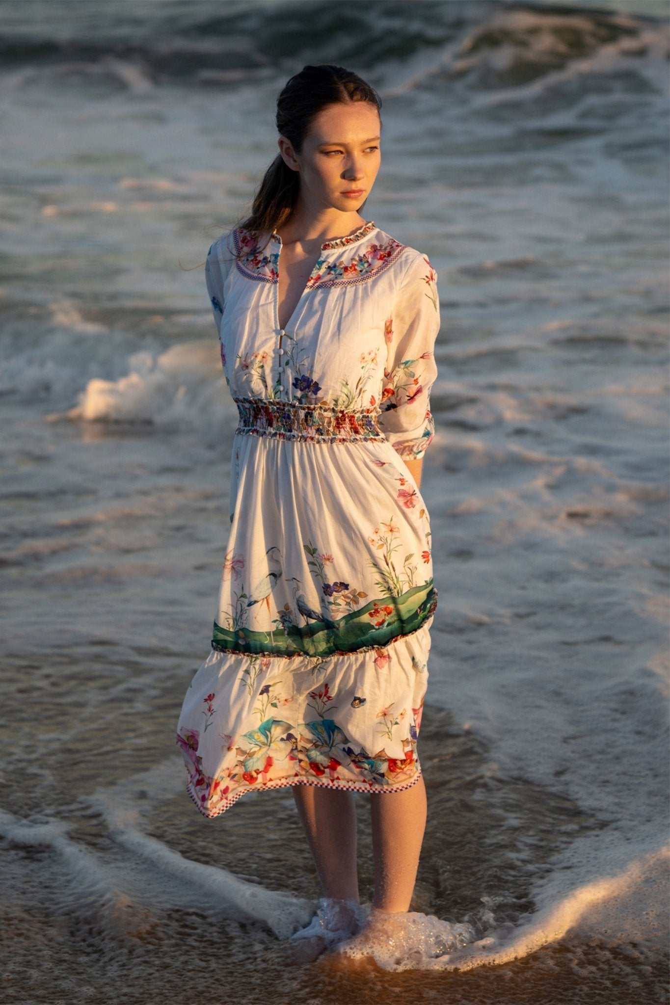 Ivy Tier Midi Dress - Ranna Gill - Elahe