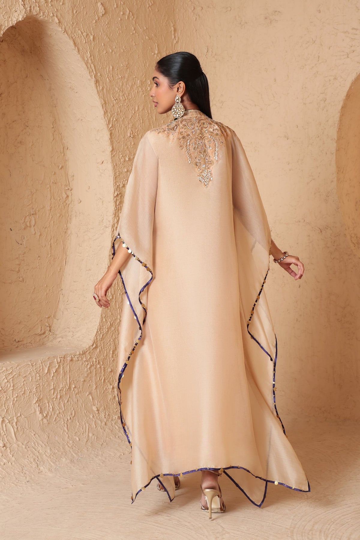 Ivory Heavy Kaftan Set
