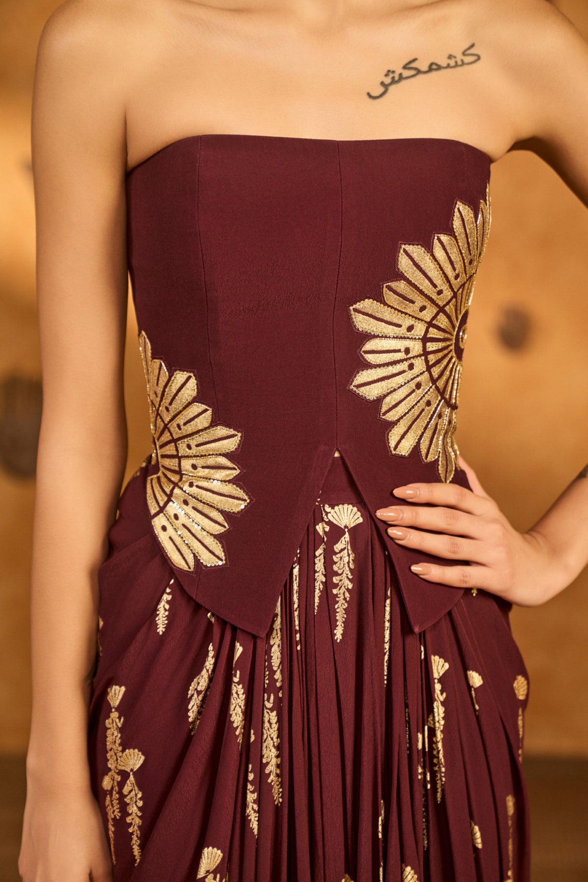 Plum Cherry Vine Co-ord Set