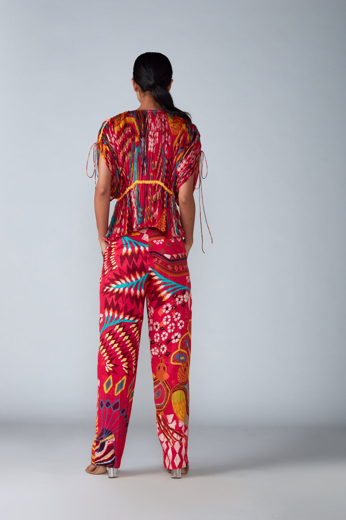 Pleated Kaftan With Trouser