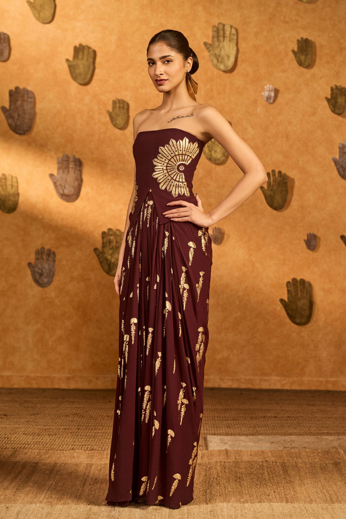 Plum Cherry Vine Co-ord Set
