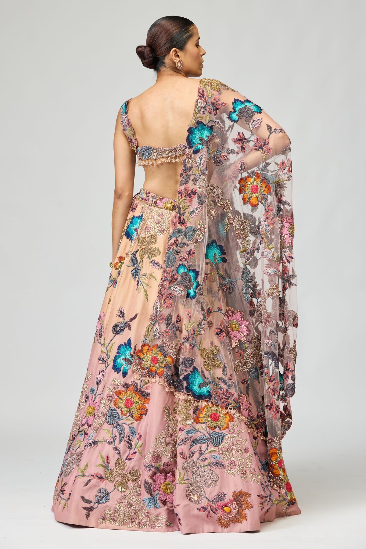 Ombre Embellished Lehenga Set