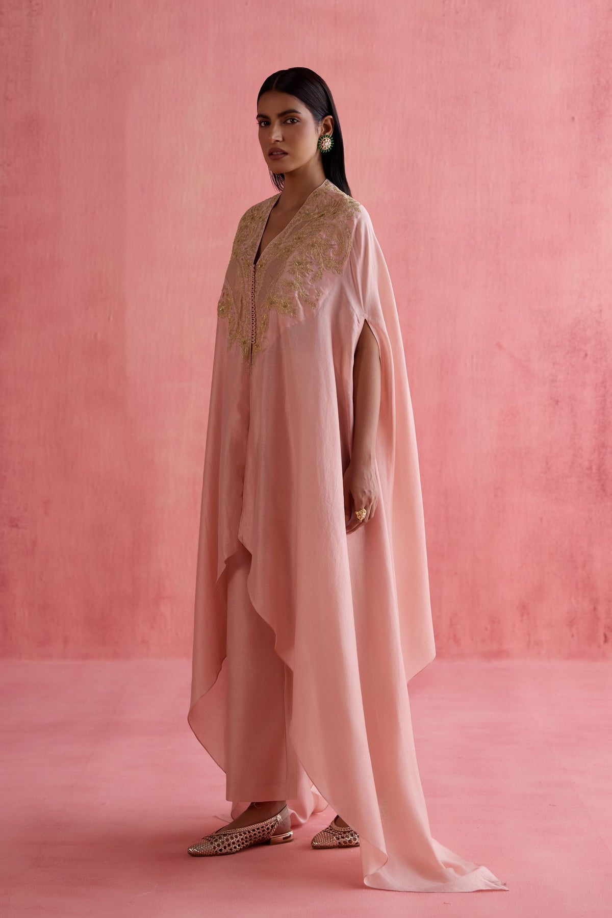 Meher Pink Kaftan Set