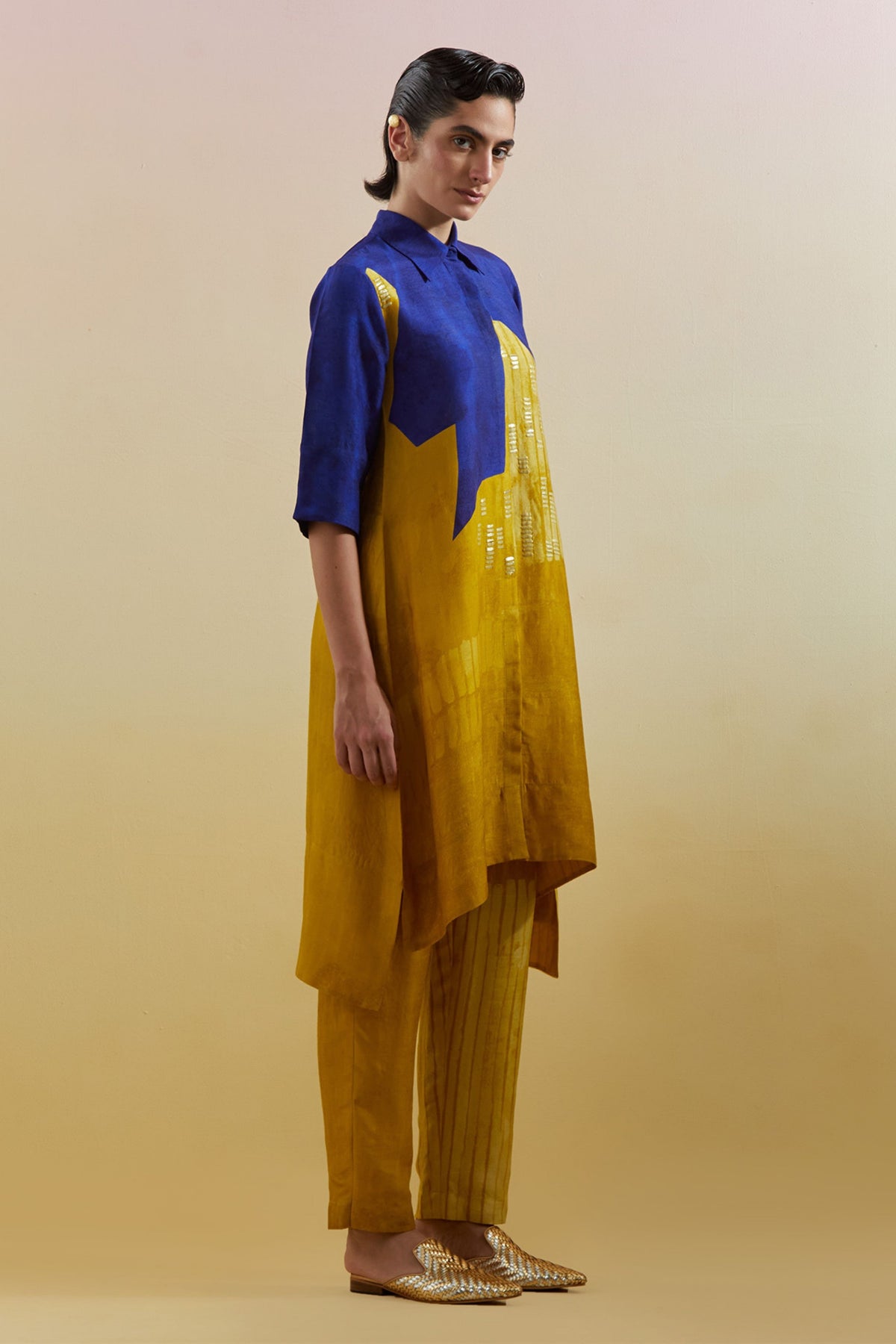 Omen Azure & Amber Tunic Set