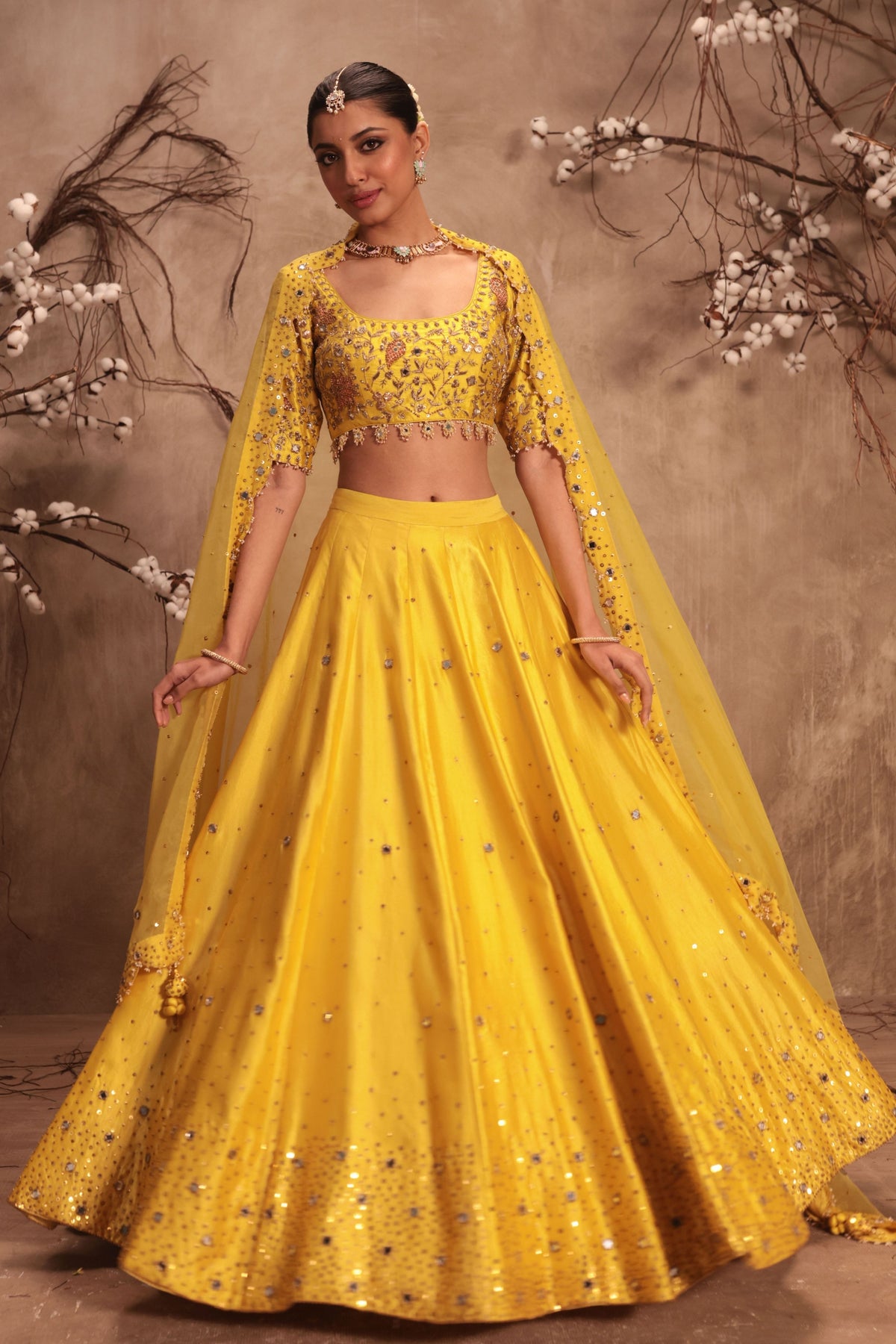 Mirror Work Lehenga Set