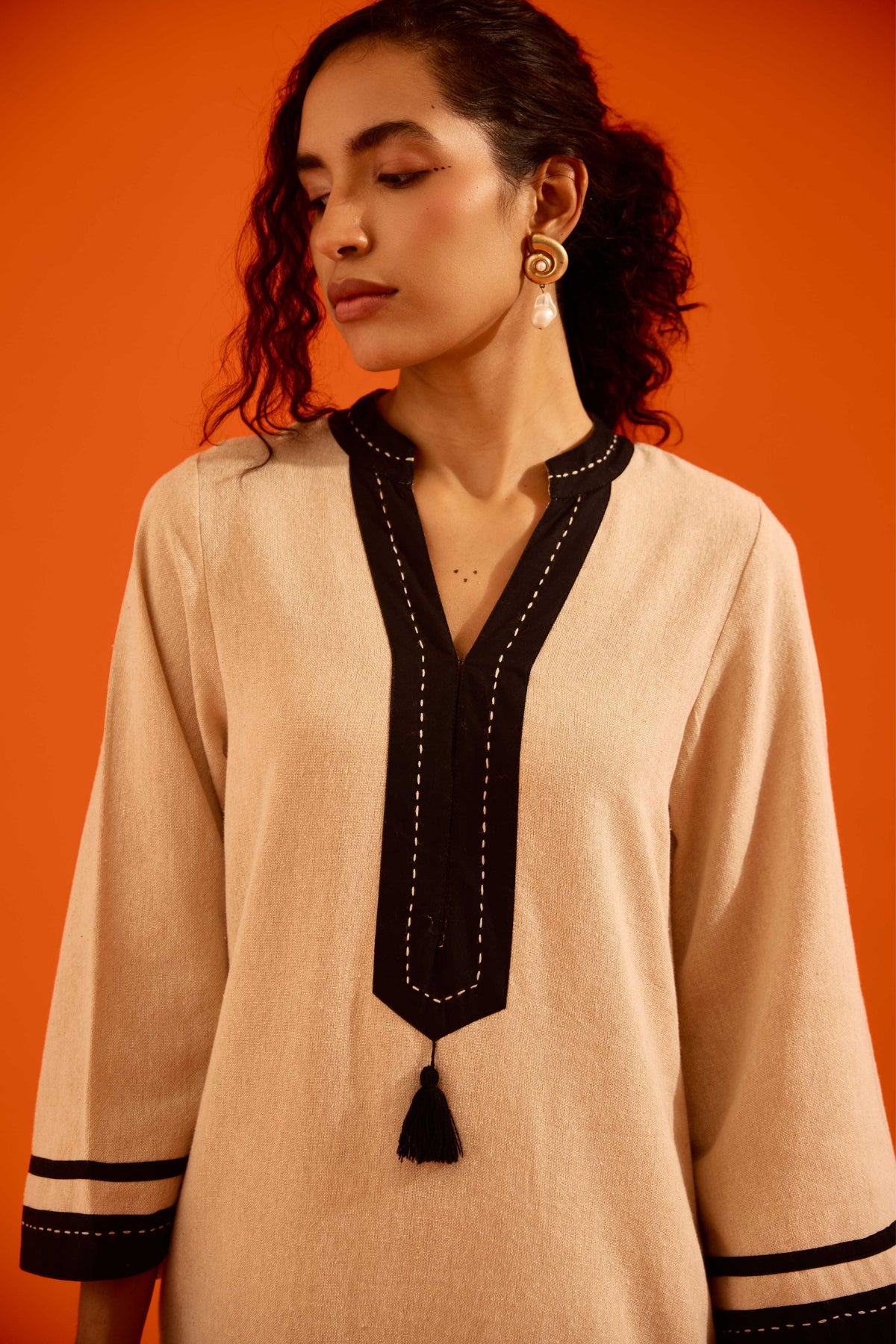 Jute Kurta Set