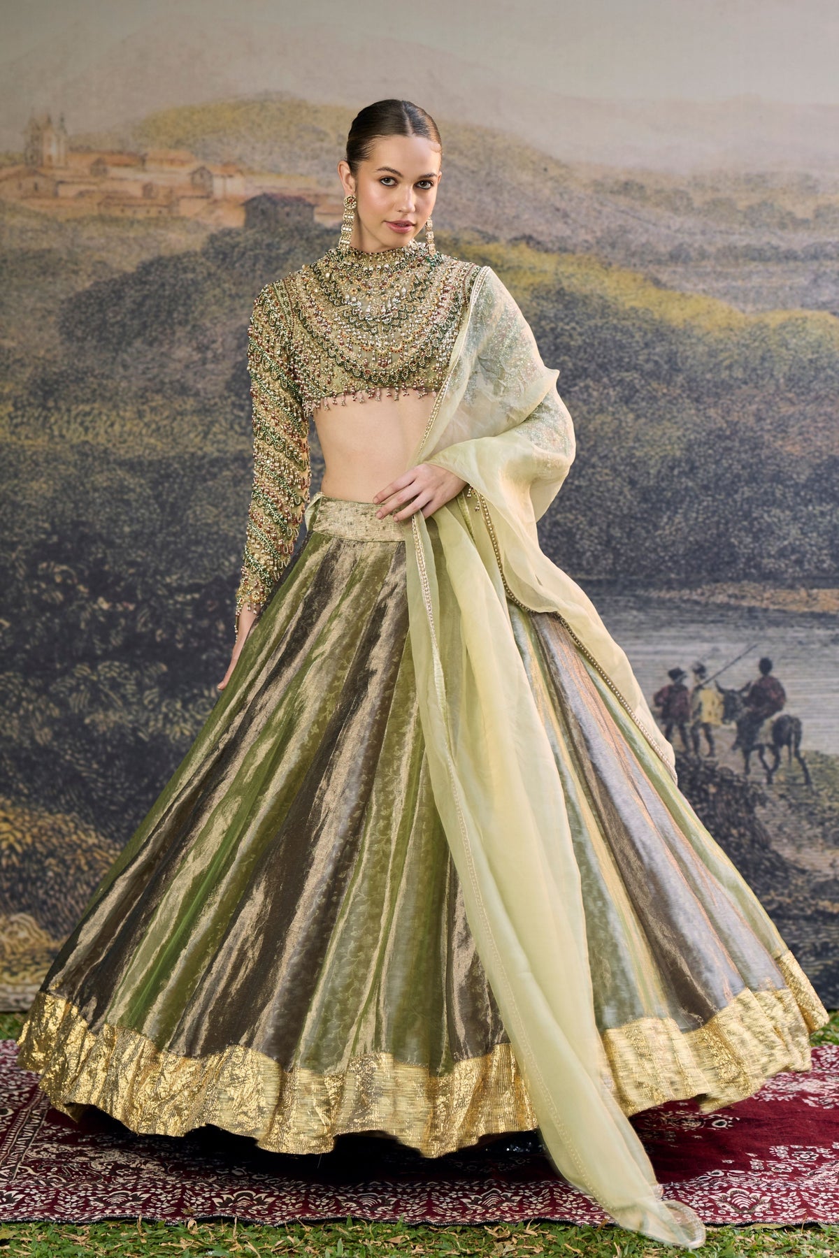 Zarreen Jadau Lehenga Set