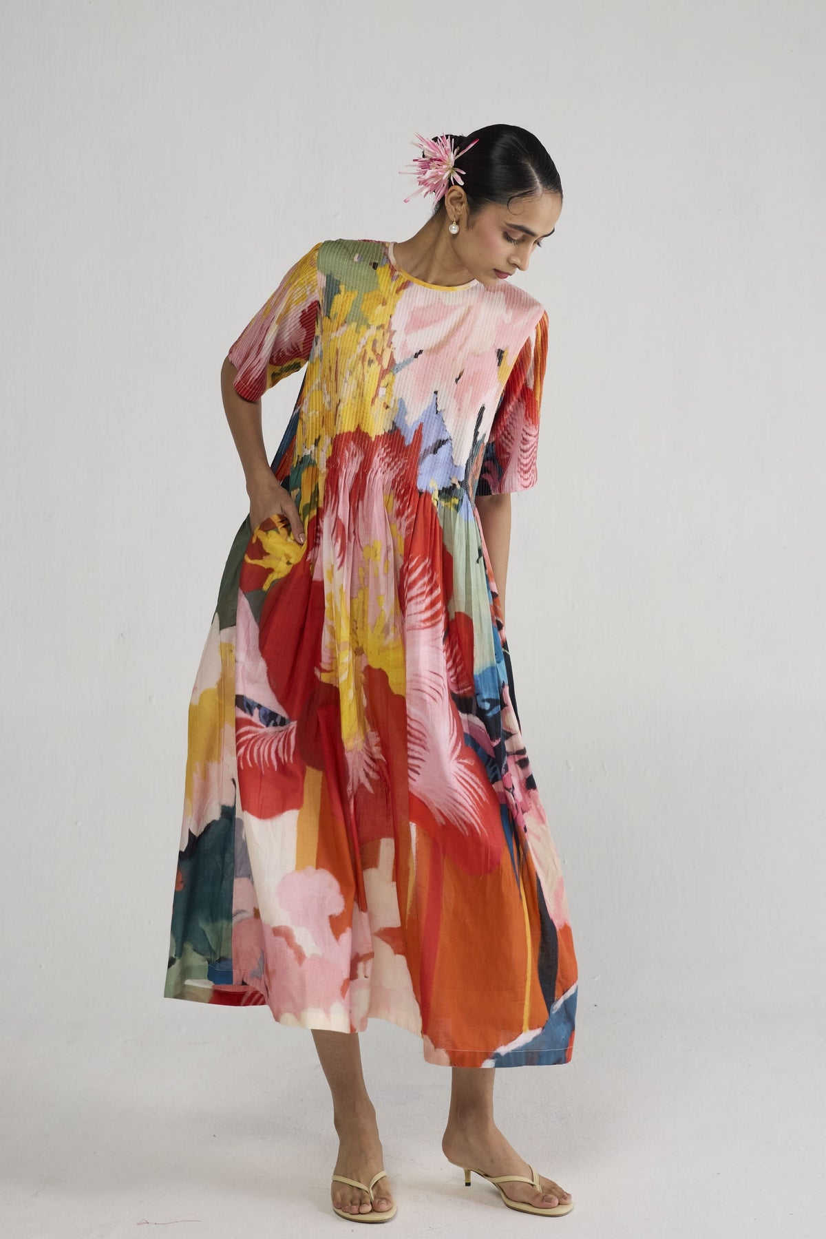 Obu Pintucks Dress