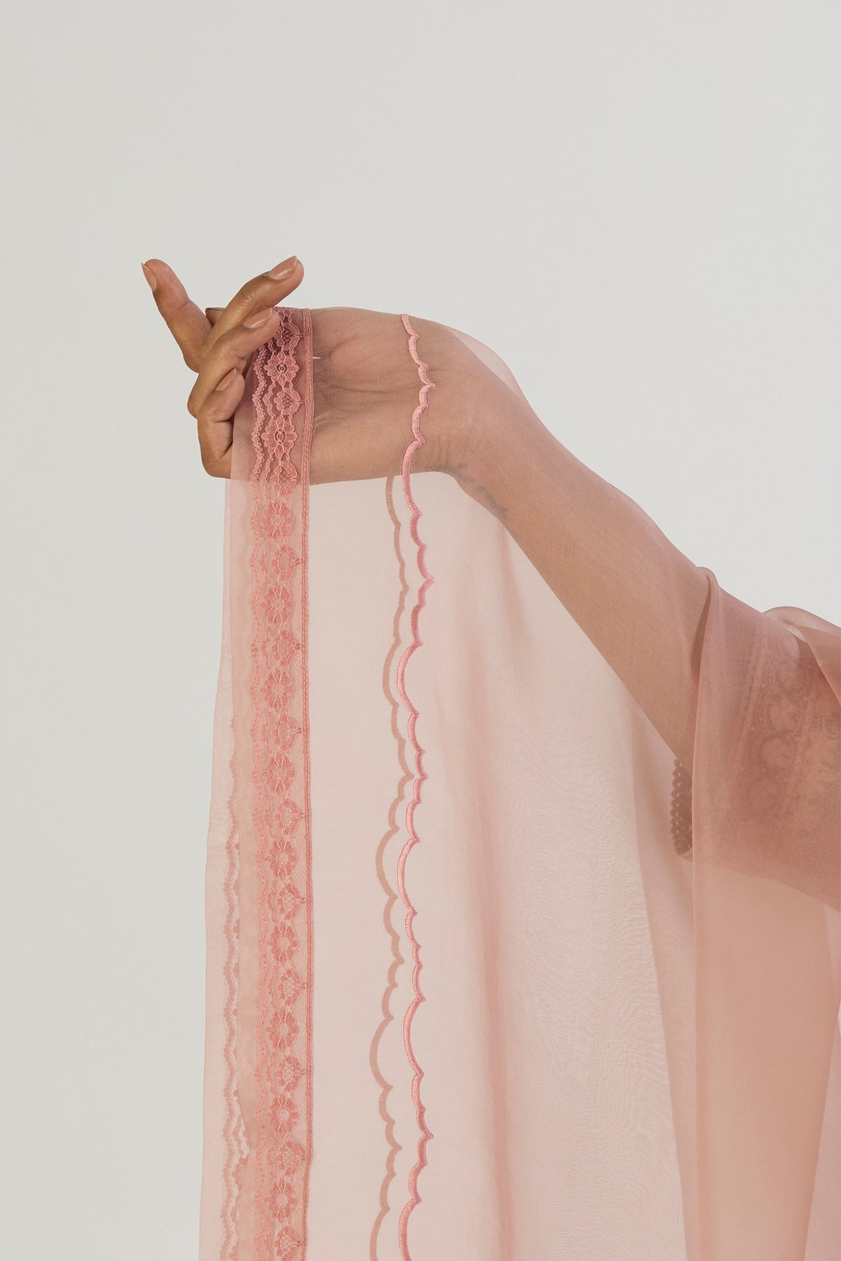 Pink Salmon Padma Dupatta