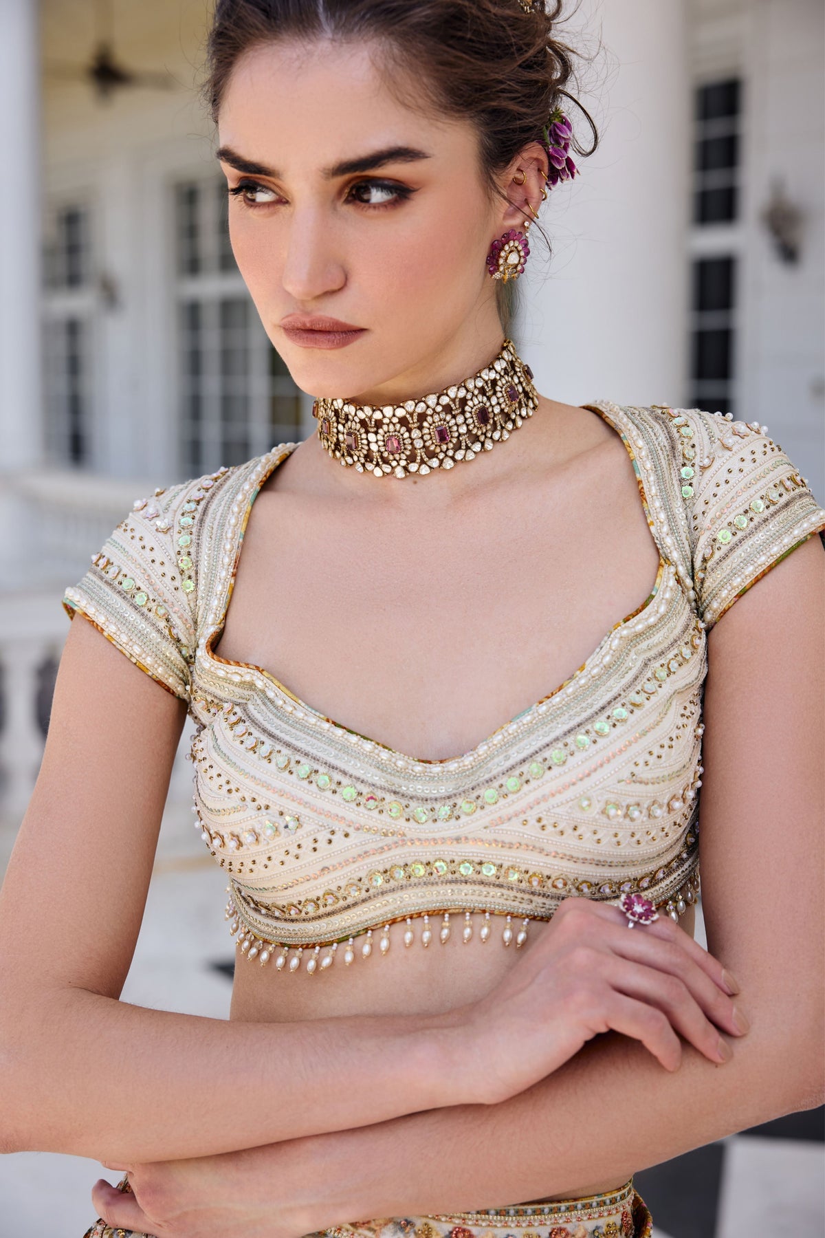 Frida Draped Saree Set