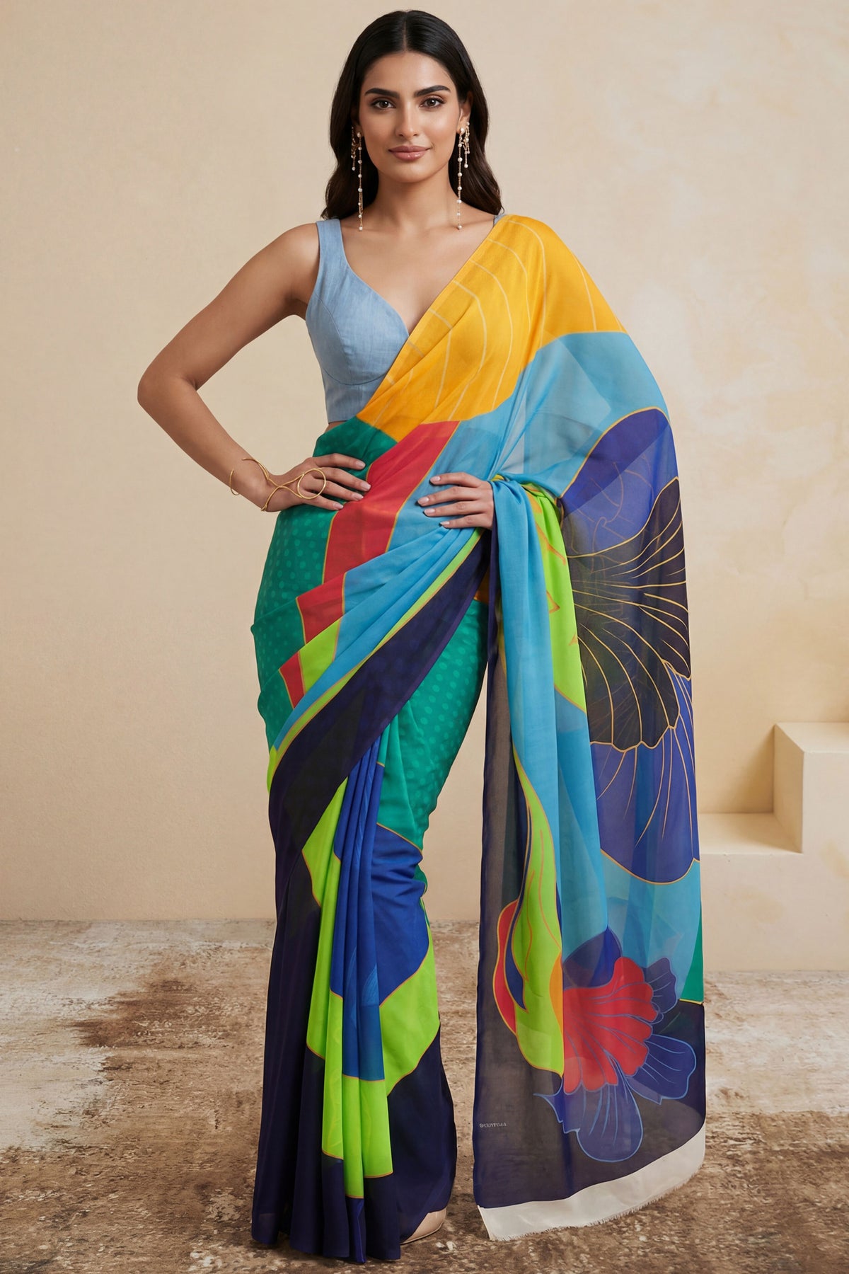Deep Sea Saree