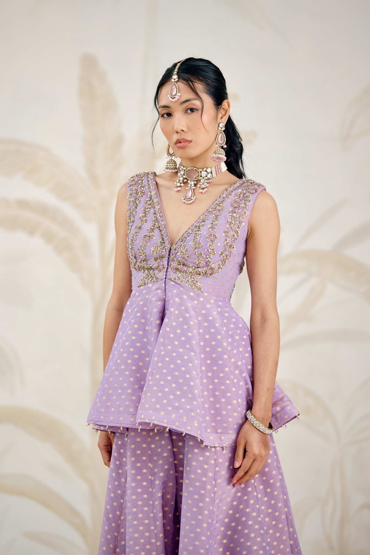 Orchid Lavender Sharara Set