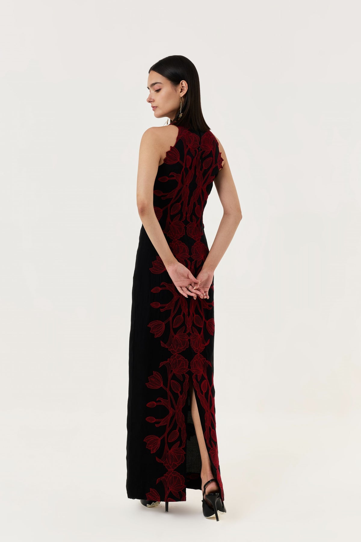 Wild Tulip Black Red Dress