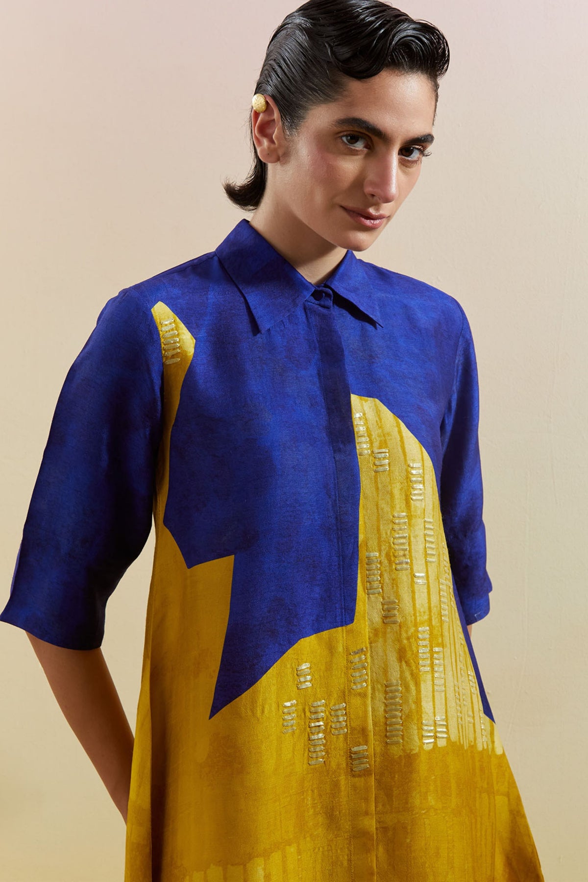 Omen Azure & Amber Tunic Set