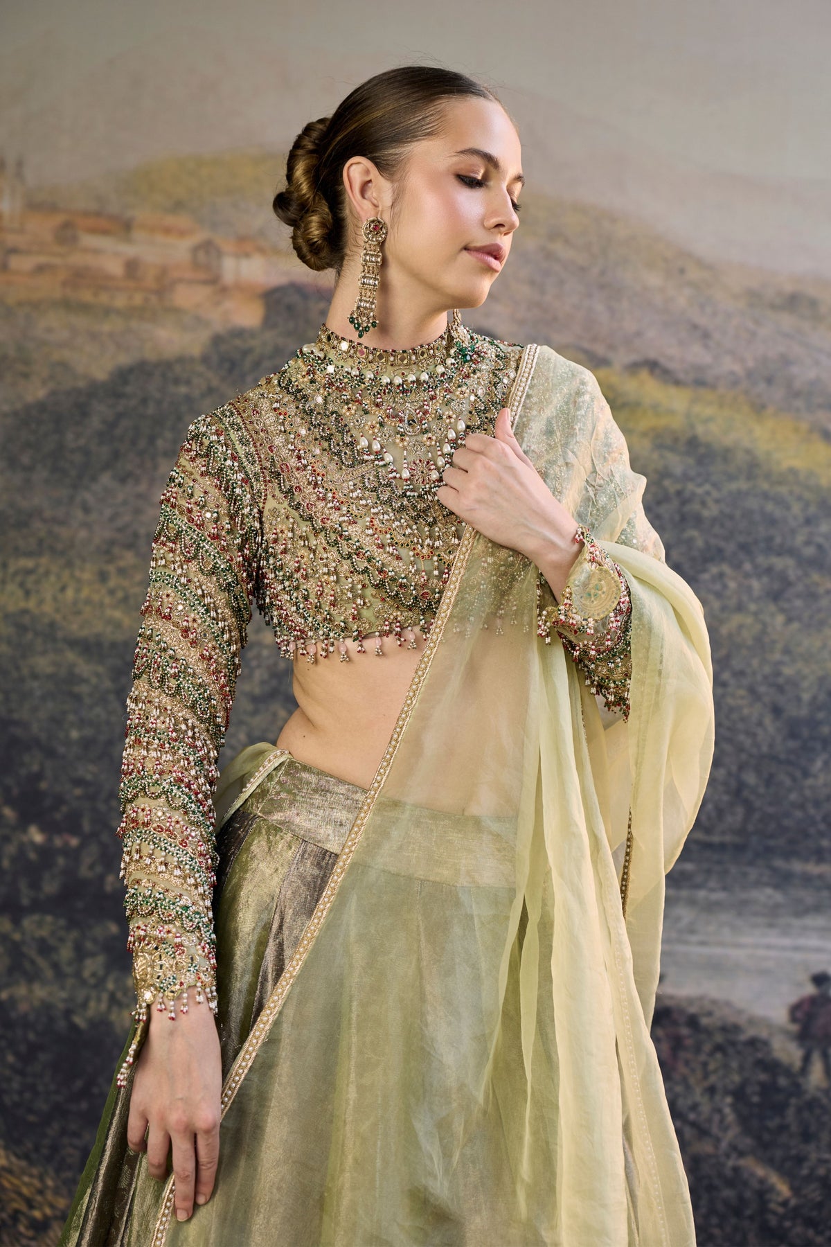 Zarreen Jadau Lehenga Set