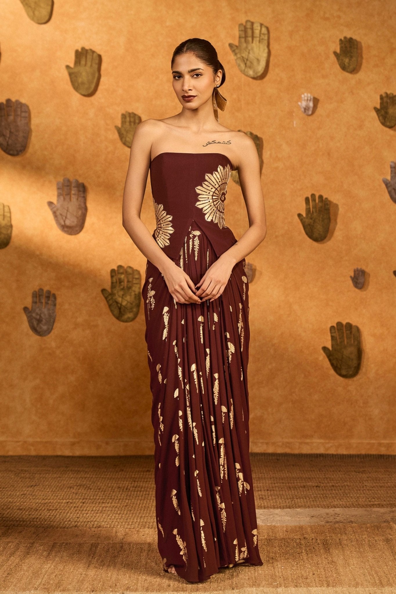 Plum Cherry Vine Co - ord Set - Masaba - Elahe