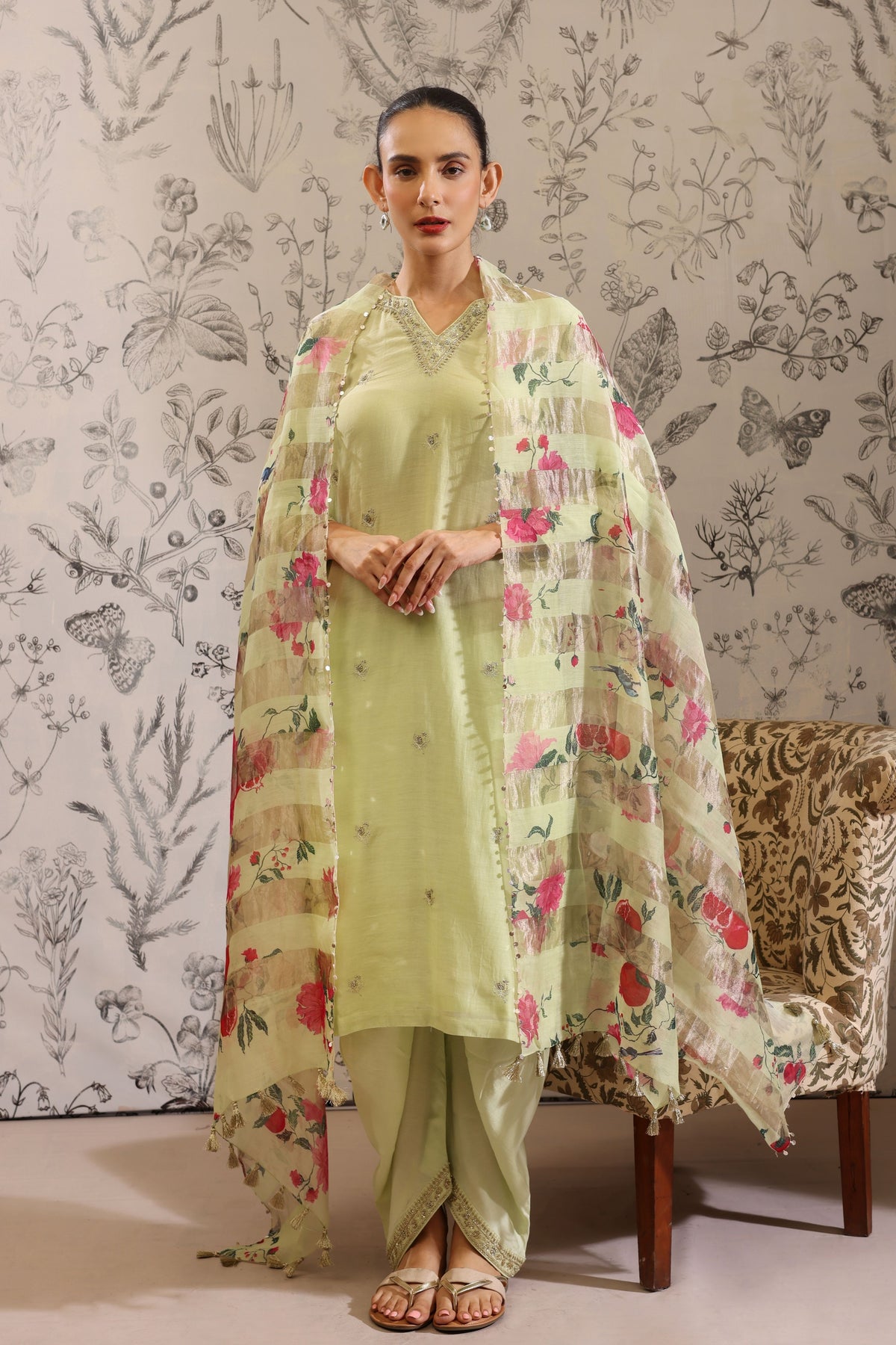Anaar Green Kurta Set